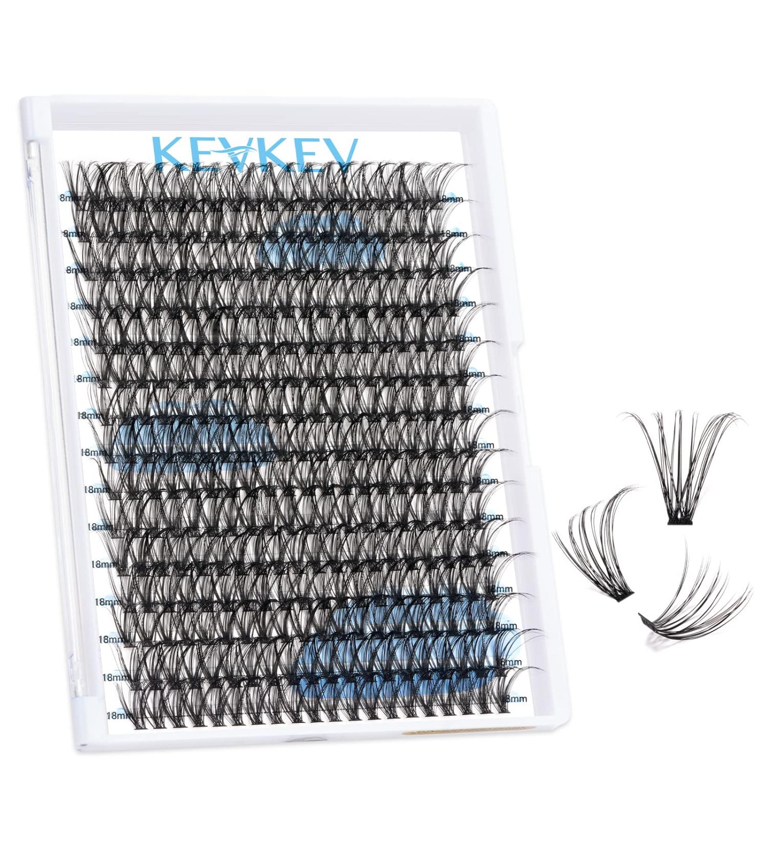 300 Pcs DIY Lash Extension Cluster Lashes - Volume Dramatic Look | 40D D-18mm Individual Lashes for Stunning Eyelash Extensions at Home - Buy Online on SooperMarket.com