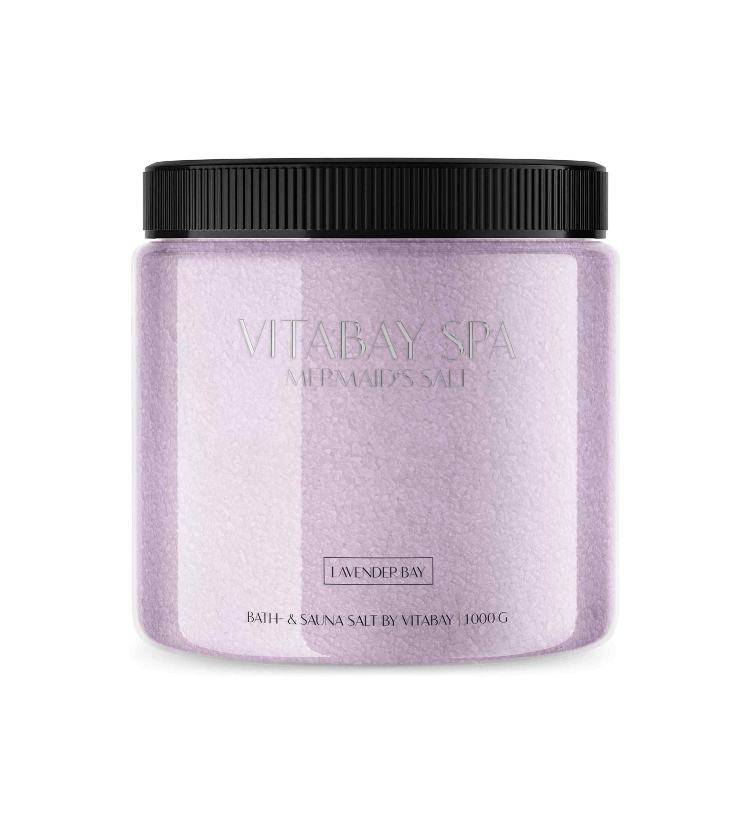 Vitabay Lavender Bay Sauna & Bath Salt 1000g - Gentle Body Scrub for Whirlpool | International Shipping - Buy Online on SooperMarket.com