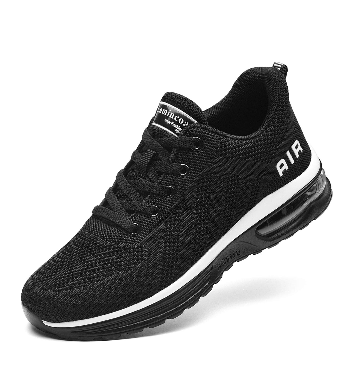 Lamincoa Women's Air Running Shoes - Lightweight Sneakers with Air Cushion for Walking and Tennis - Size 9, Black - Buy Online on SooperMarket.com
