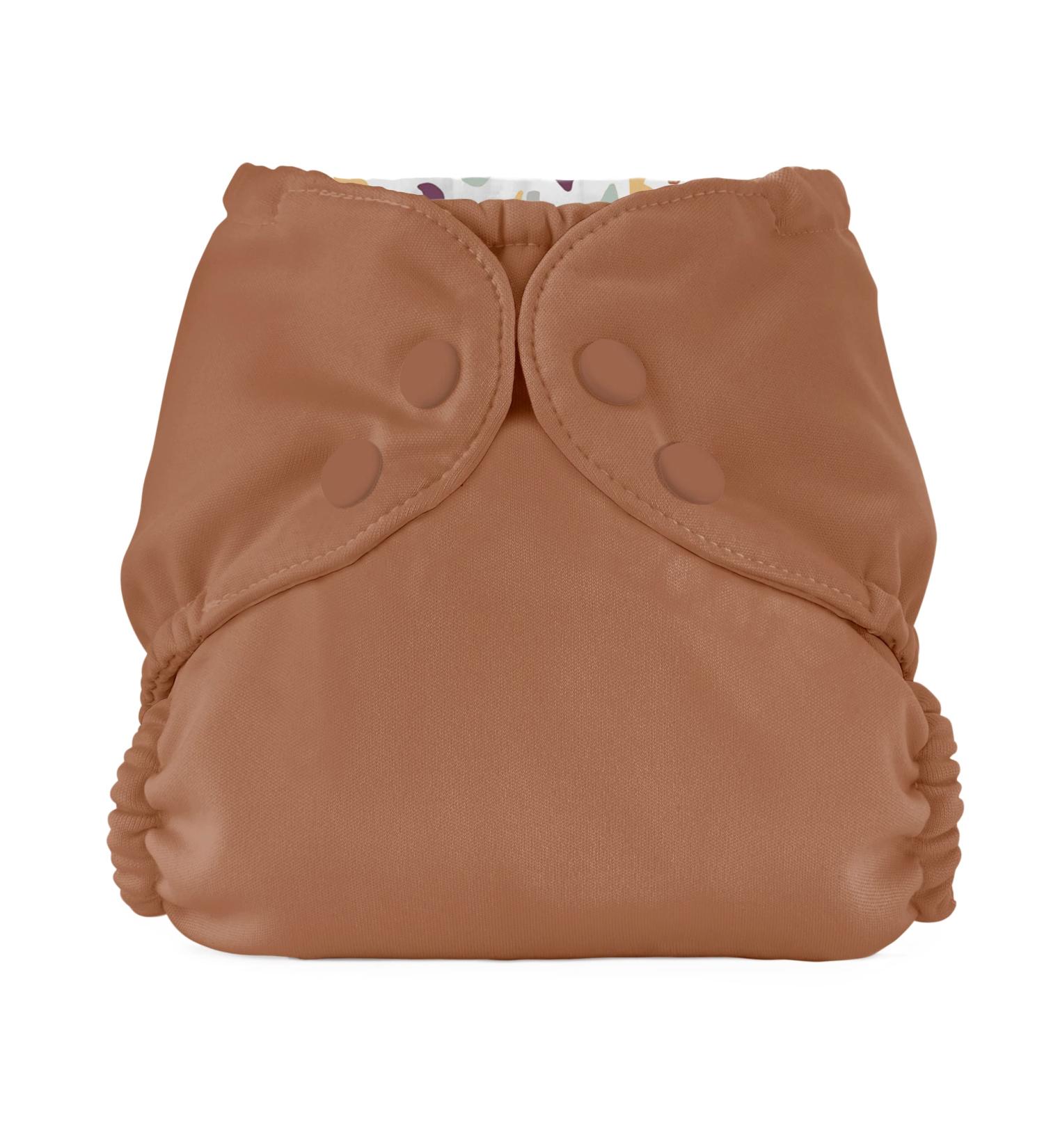 Esembly Cloth Diaper Outer Waterproof Cloth Diaper Cover Swim Diaper Leak-Proof and Breathable Layer Over Prefolds Flats or Fitteds Reusable Diaper with Snap Closure Size 2 (18-35lbs) Clay Size 2 Clay - Buy Online on SooperMarket.com