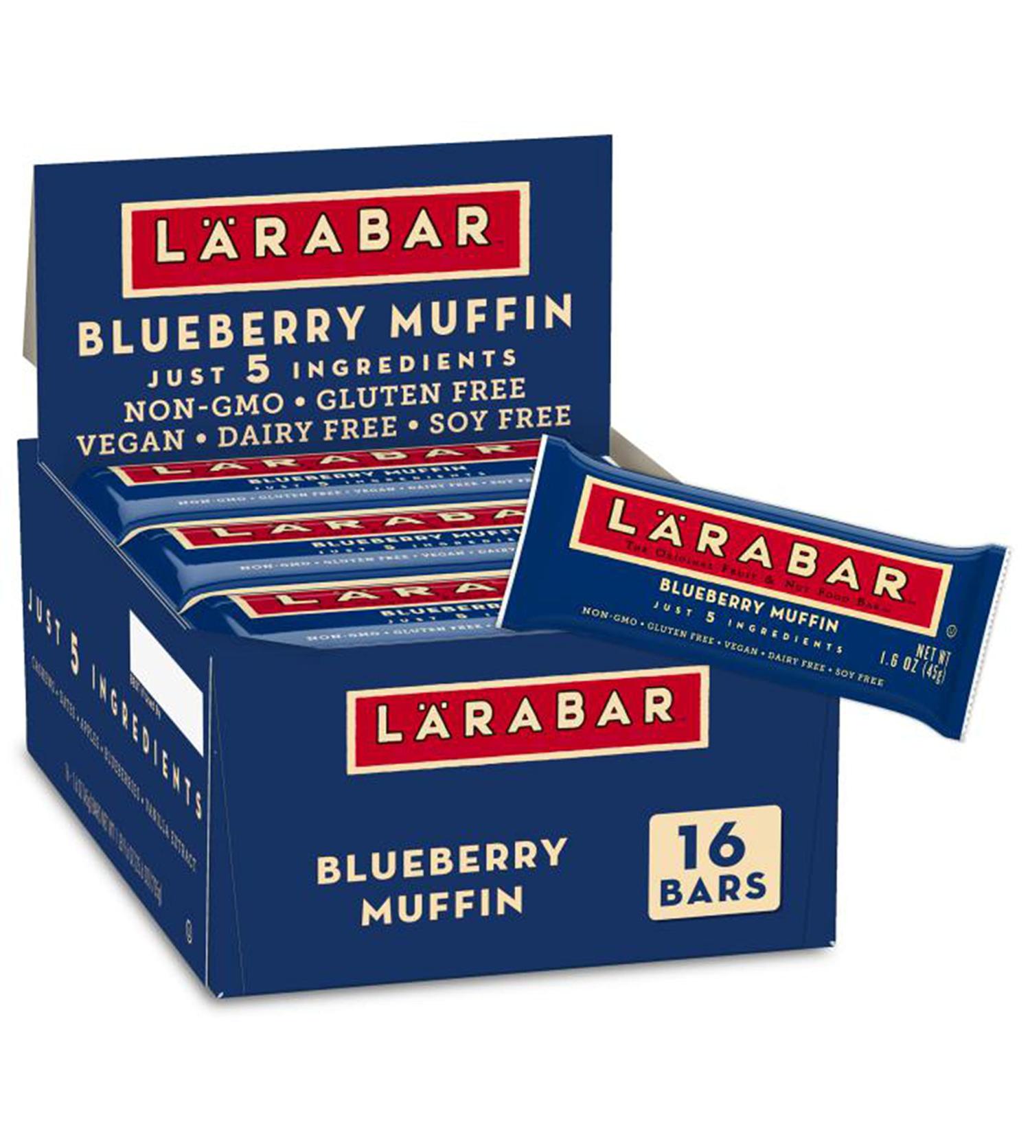 Larabar Blueberry Muffin - 16 Bars (1.6 oz Each) | Healthy Snack Option - Buy Online on SooperMarket.com