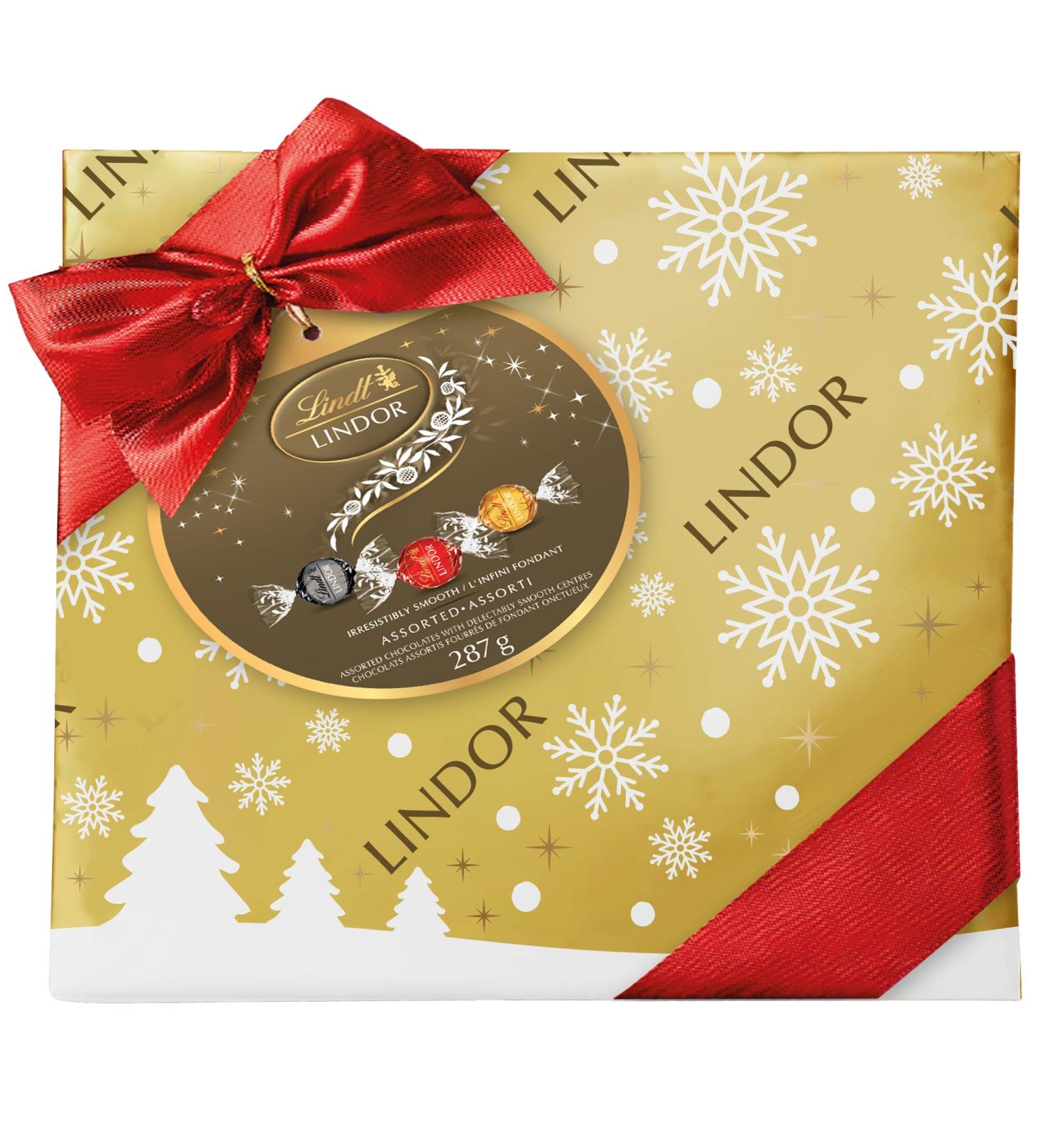 Lindt LINDOR Assorted Chocolate Truffles 287-Gram Gift Box Assorted 287 g (Pack of 1) - Buy Online on SooperMarket.com