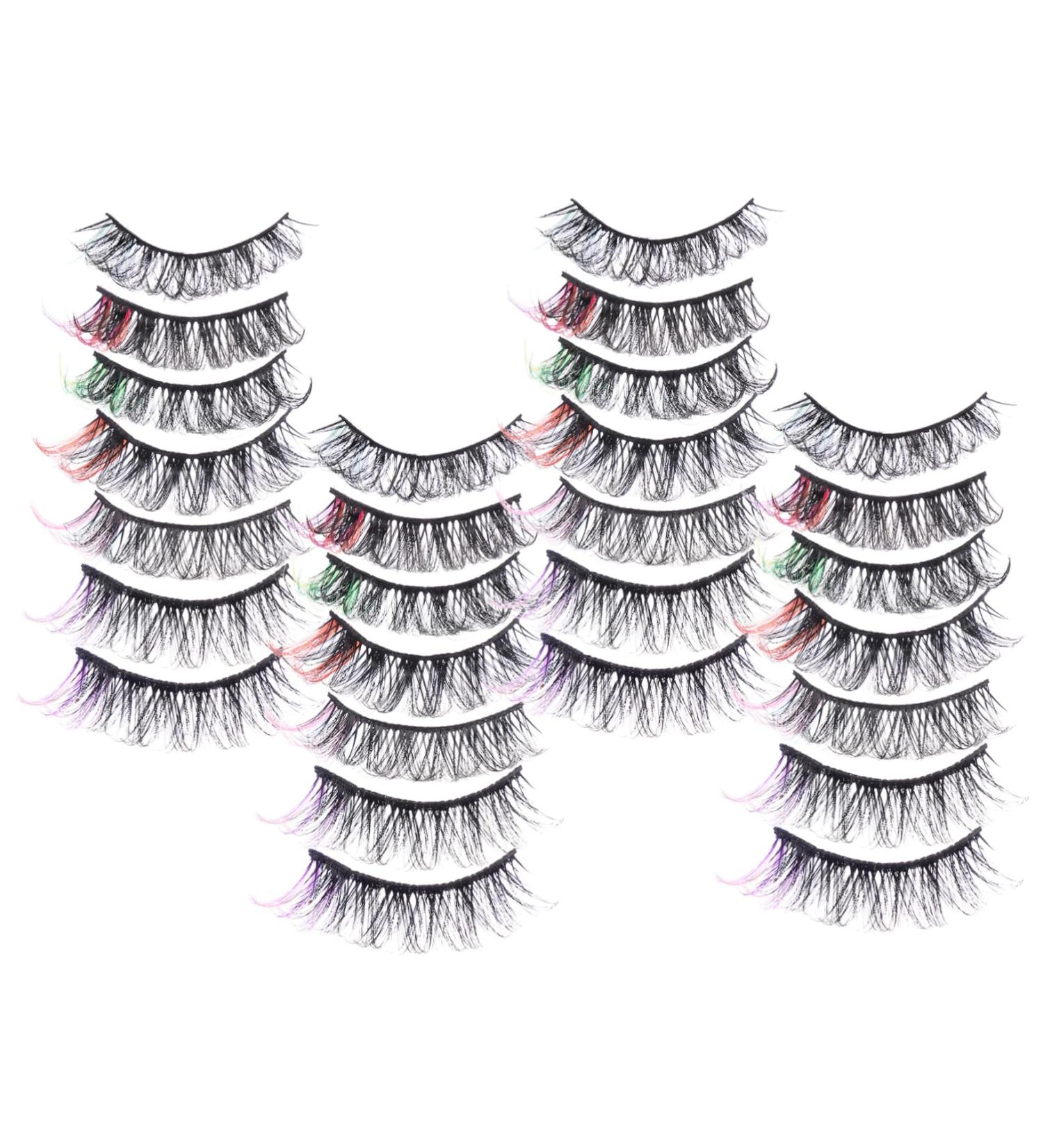 ABOOFAN 14 Pairs False Lashes Fake Eyelashes Individual Lashes Curl Lash Extensions Lash Clusters Cluster Lashes Lash Extensions Clusters Fake Lashes Imitation Extend Multi-layer - Buy Online on SooperMarket.com