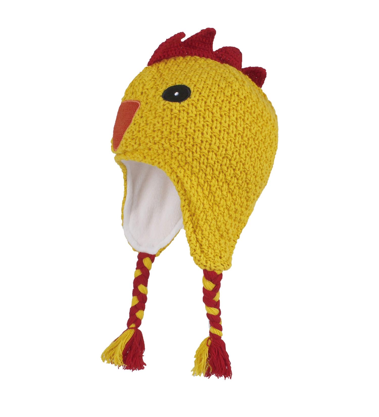 LANGZHEN Toddler Kids Winter Hat Earflap Knit Cap for Boys Girls 2-4 Years - Yellow - Buy Online on SooperMarket.com