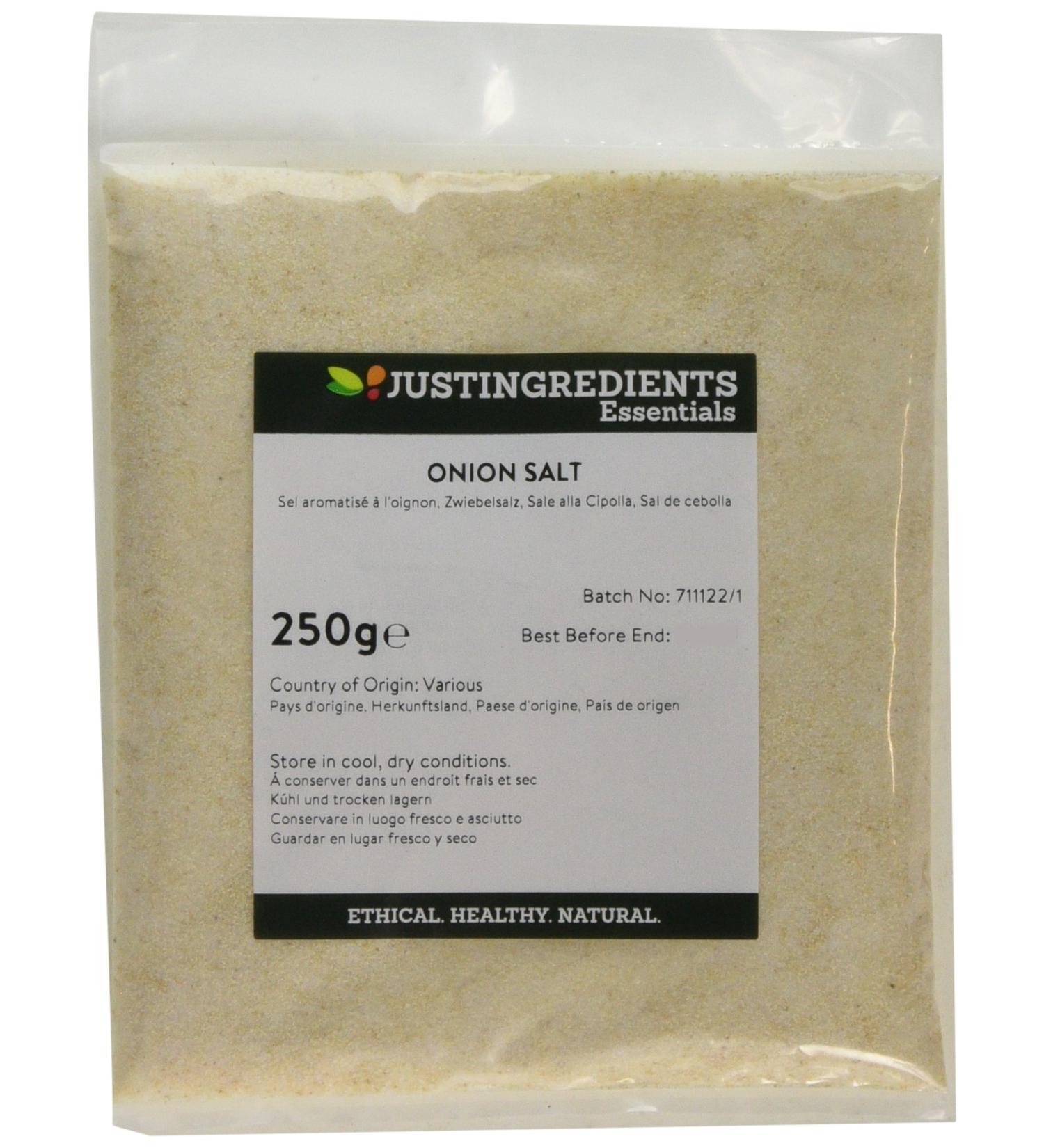 JustIngredients Essentials Onion Salt 250 g - Buy Online on SooperMarket.com