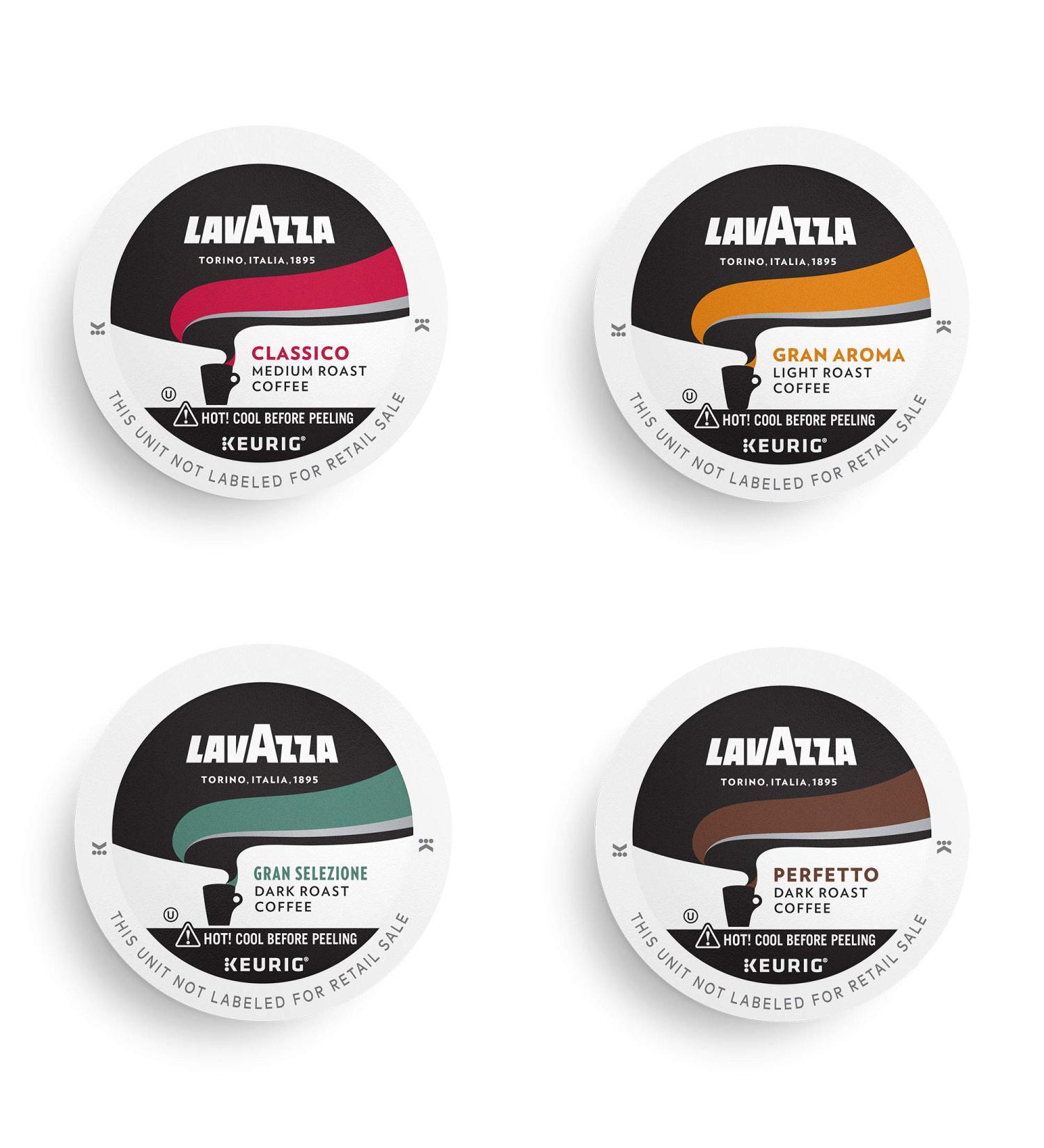 Lavazza Coffee K-Cup Pods Variety Pack - 64 Count - Notes of Fruits, Flowers, Chocolate, Caramel, Citrus - For Keurig Single-Serve Brewers - Packaging May Vary - Buy Online on SooperMarket.com