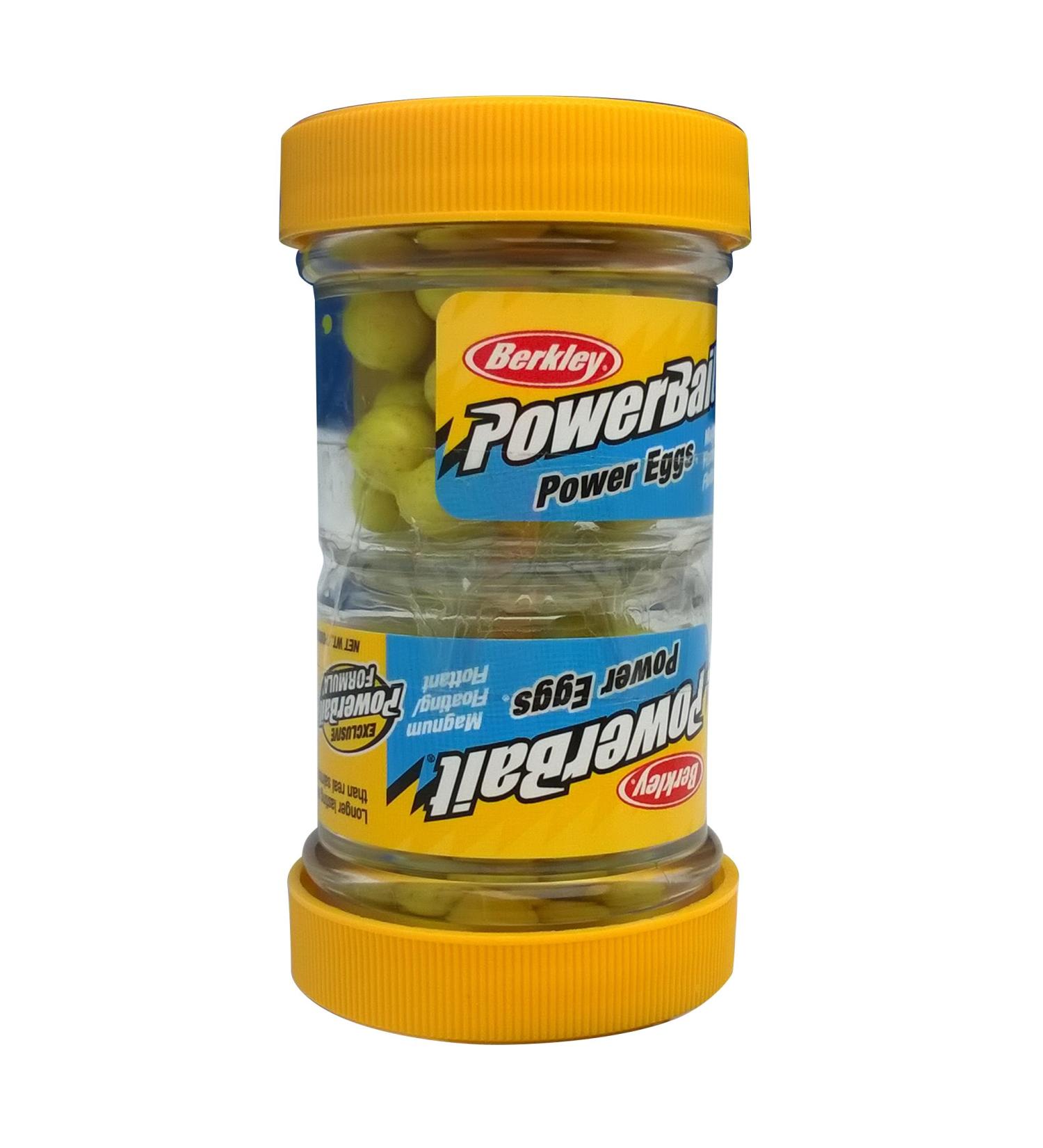 Berkley PowerBait Power Eggs Floating Magnum Chartreuse - Original Scent, 1 Pack