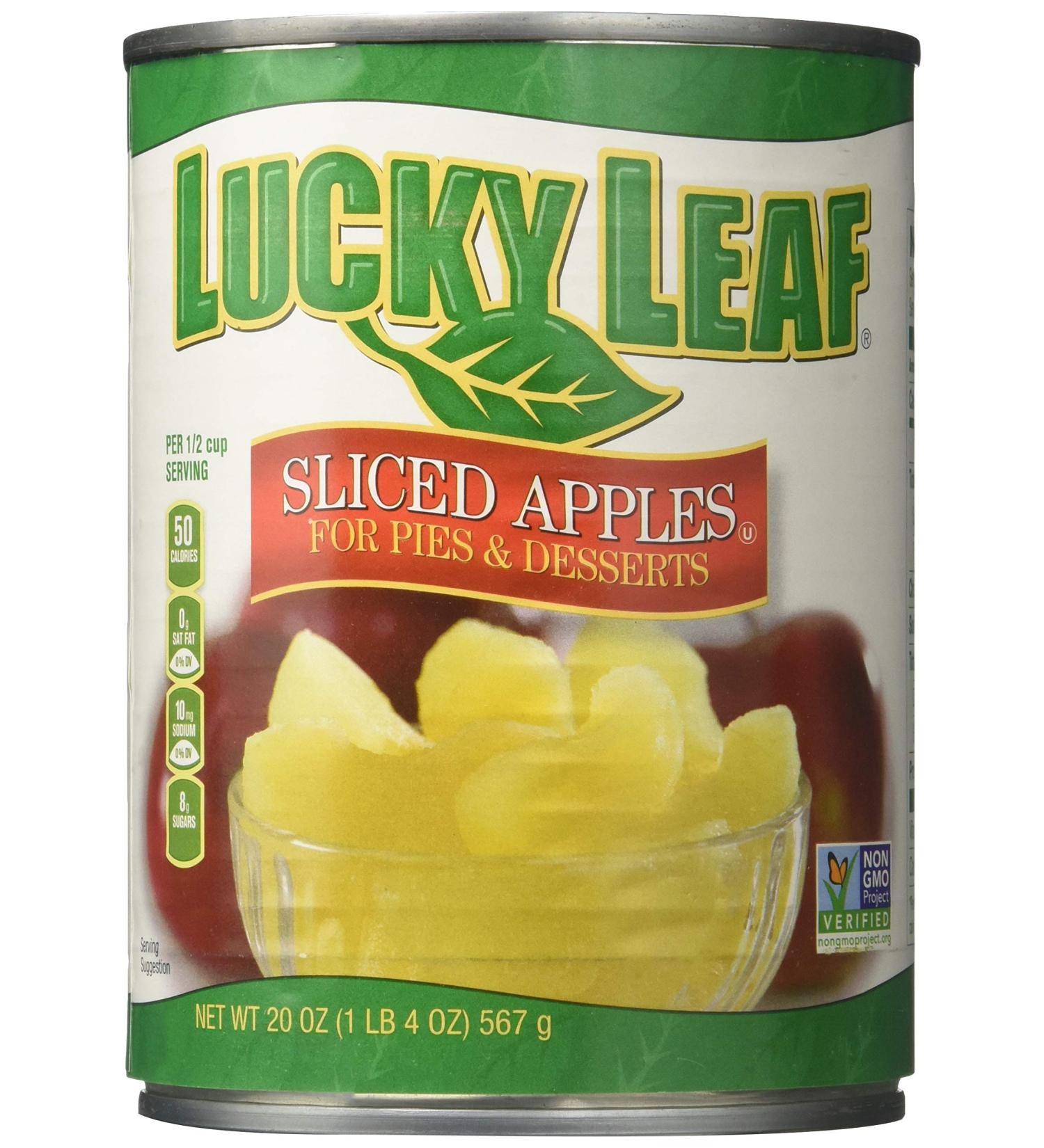 Lucky Leaf Sliced Apples for Pies & Desserts 20oz Can - Pack of 4 - Buy Online on SooperMarket.com