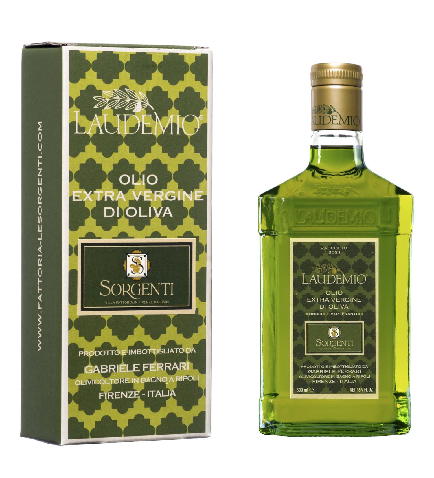 Laudemio Tuscany High Polyphenols Extra Virgin Olive Oil 2022 Harvest | Robust Green Frantoio Monovarietal | NYIOOC Gold Award Winner | Lab Tested, No Pesticides | 16.9 fl oz - Buy Online on SooperMarket.com