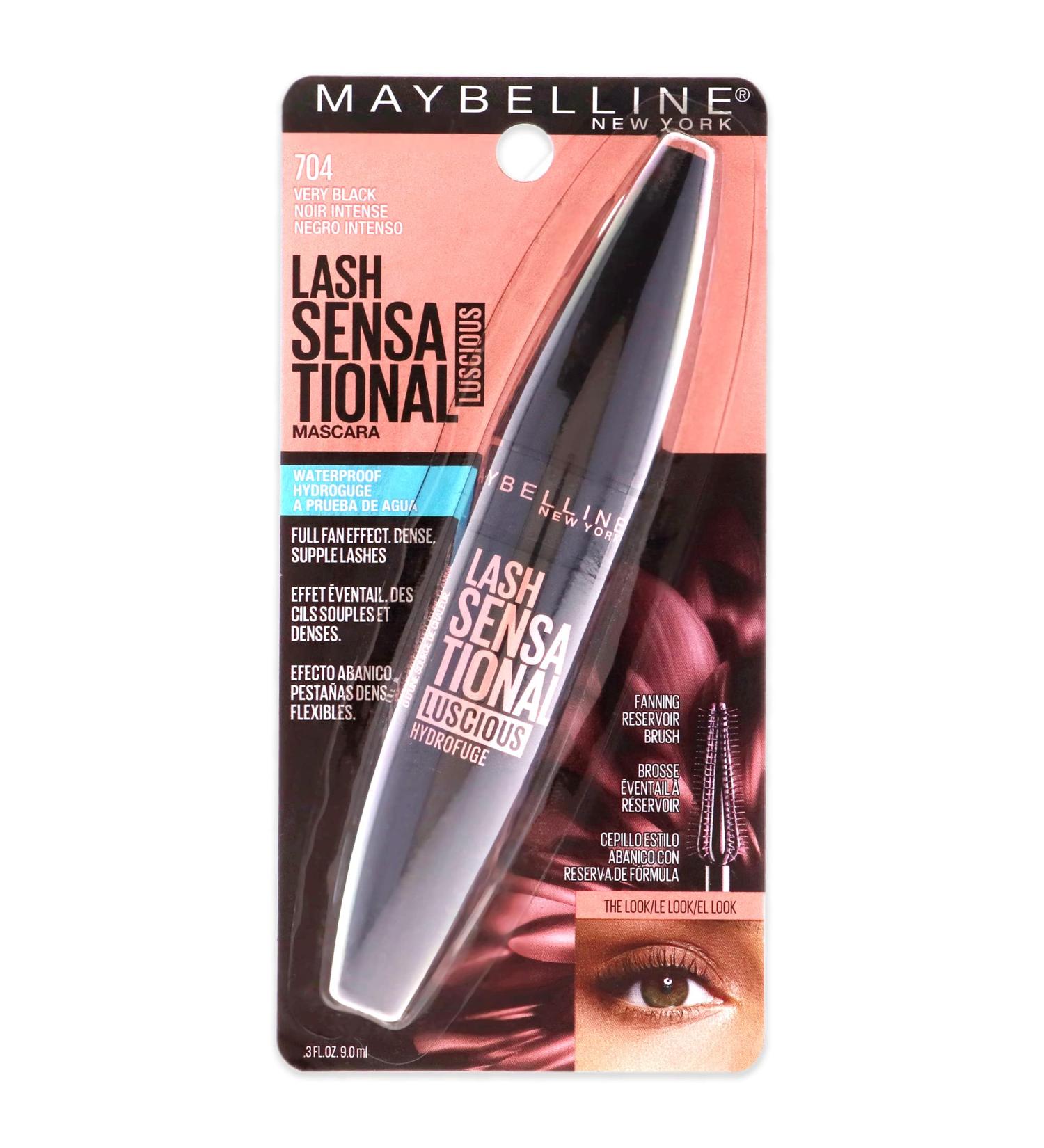 Maybelline Lash Sensational Luscious Waterproof Mascara - Very Black 0.3 fl. oz - Buy Online on SooperMarket.com