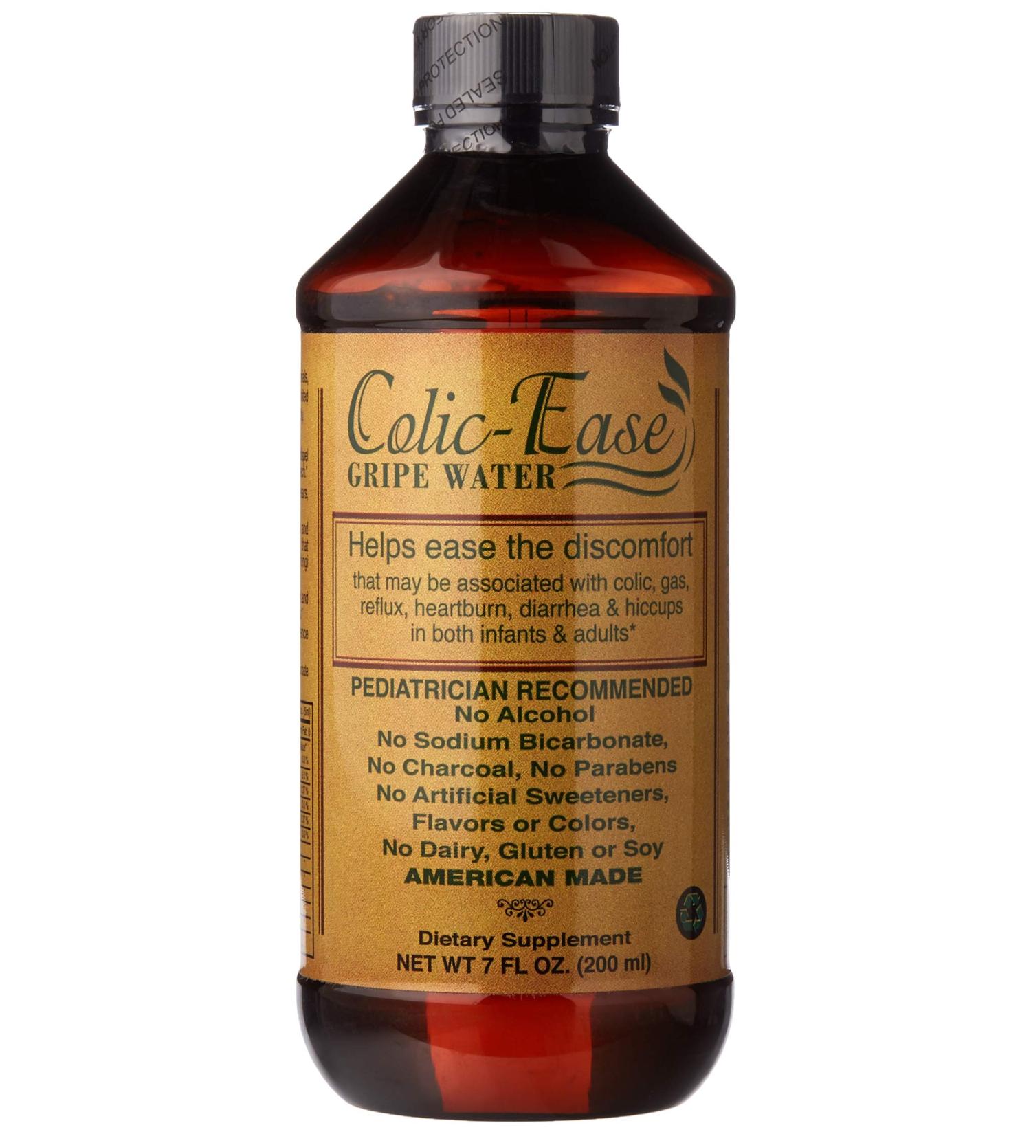 Colic-Ease Gripe Water - Newborn Colic Relief & Gas Relief - 7 OZ | Essentials for Baby Stomach Upset & Hiccups - Buy Online on SooperMarket.com