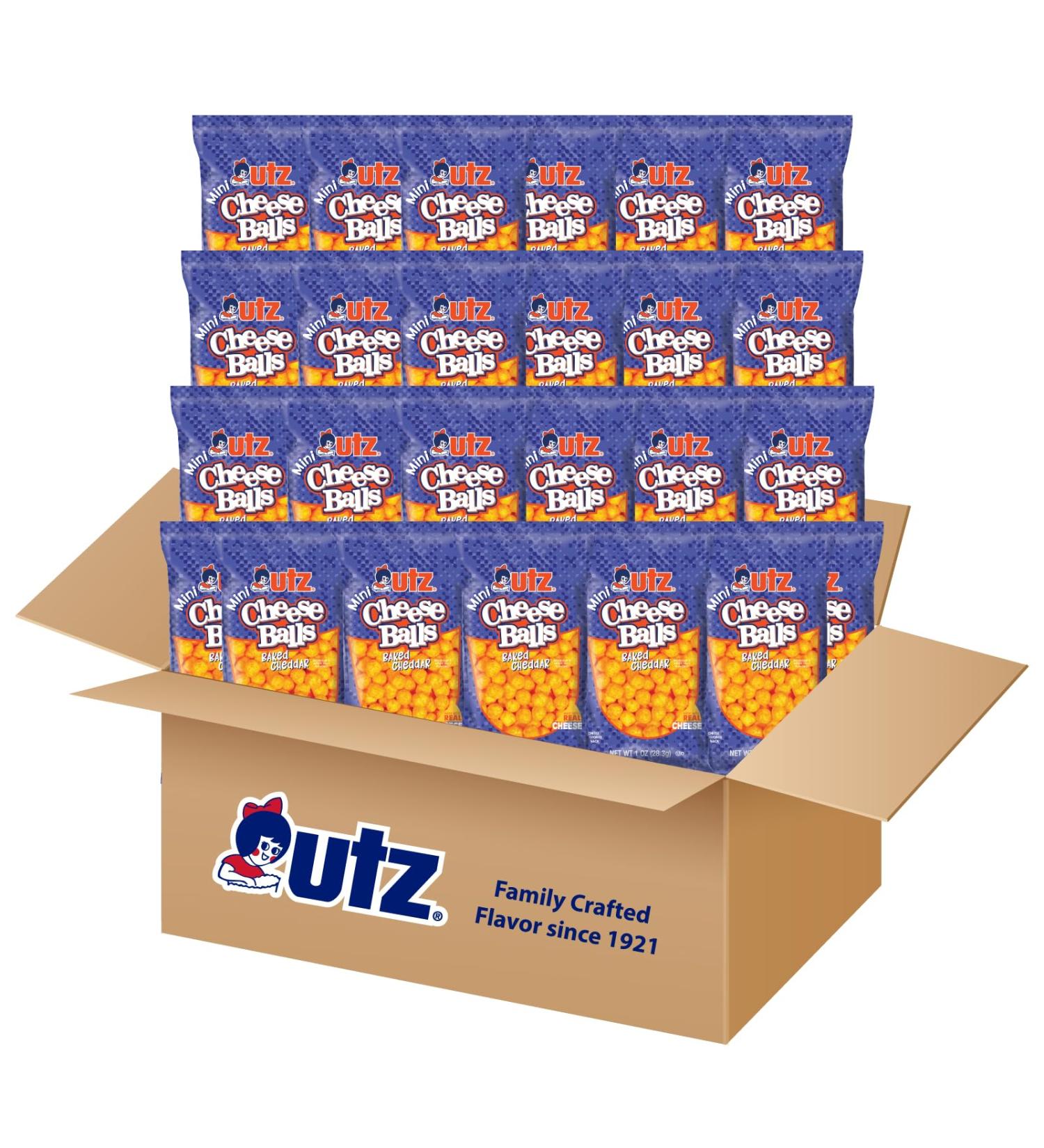 Buy Utz Mini Cheese Balls Cheddar (1 oz 25 Count) - Delicious Snack for International Shipping - Buy Online on SooperMarket.com