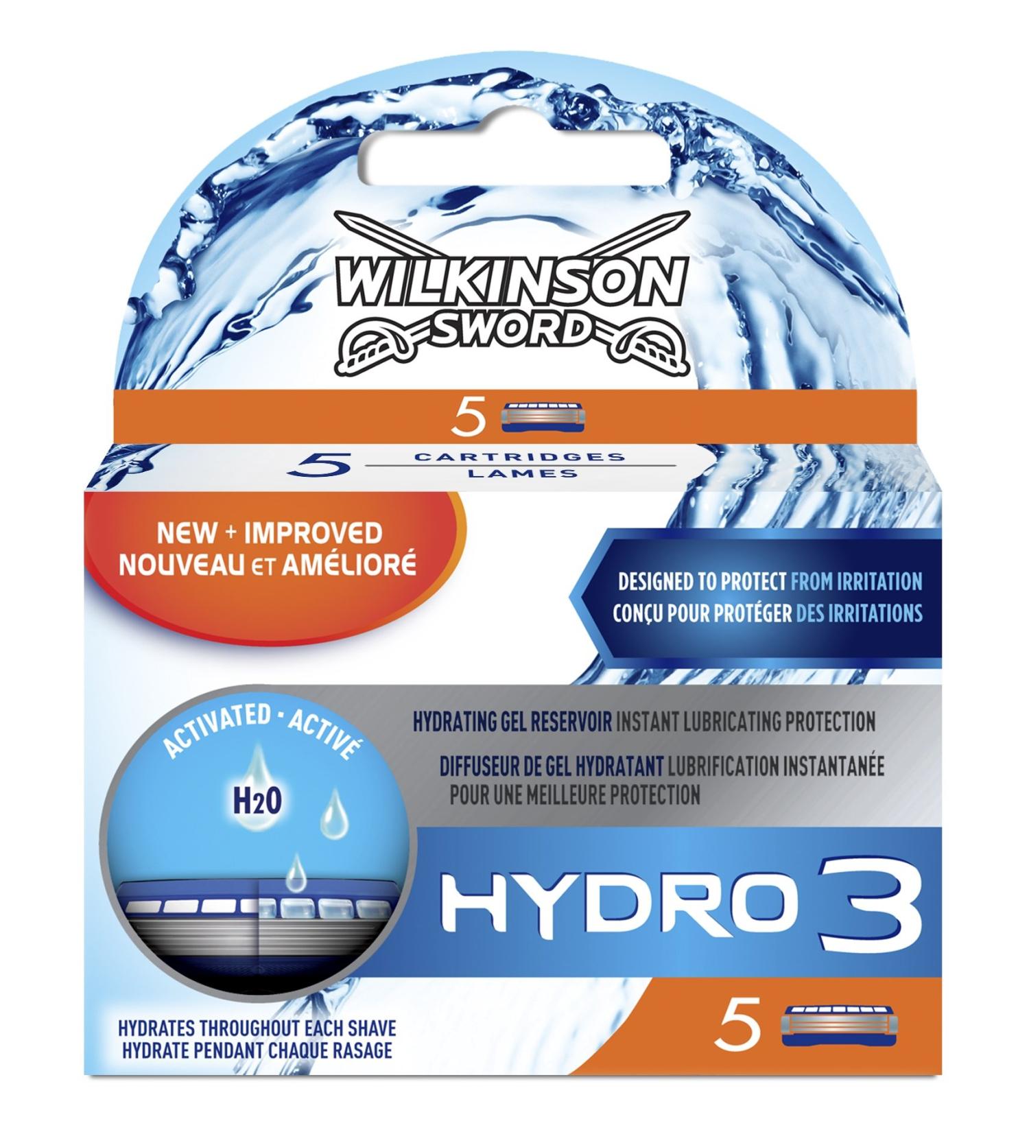 Buy Wilkinson Hydro 3 Razor Blades for Men - 5 Pieces Pack | International Shipping Available - Buy Online on SooperMarket.com