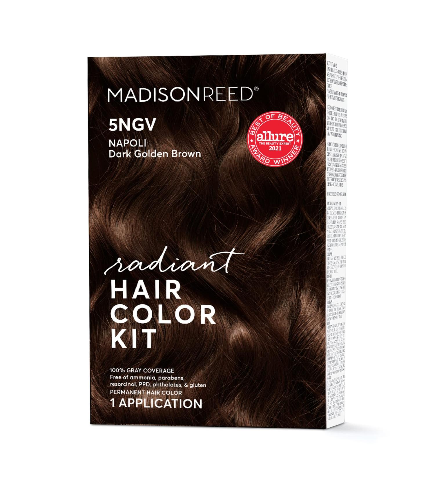 Madison Reed Radiant Hair Color Kit - Shades of Black Pack 1 Napoli Brown (5NGV) - Buy Online on SooperMarket.com