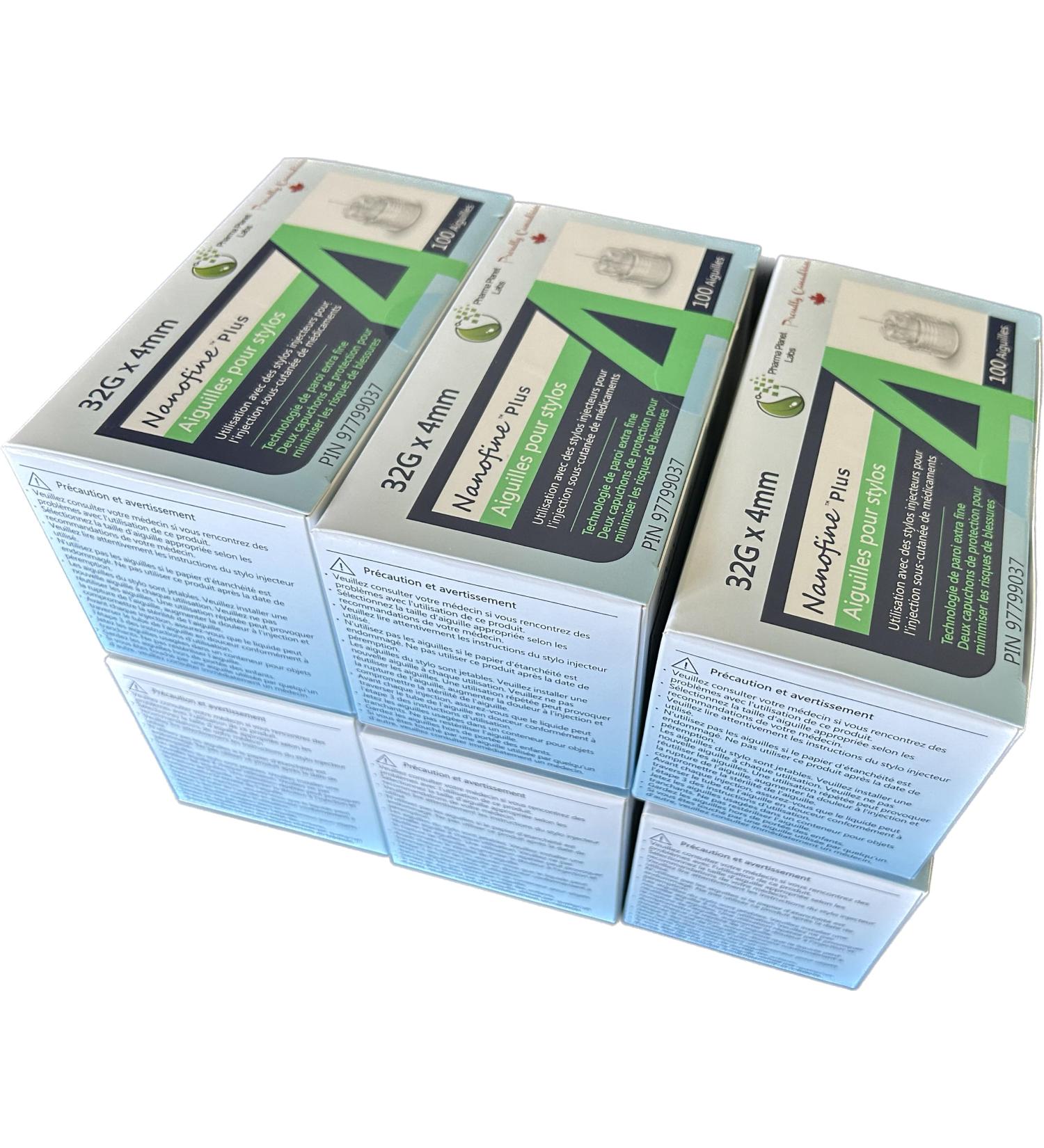 4mm 32G Nanofine Plus Diabetic Pen Needles 6 boxes x 100 needles Pack of 600 - Buy Online on SooperMarket.com