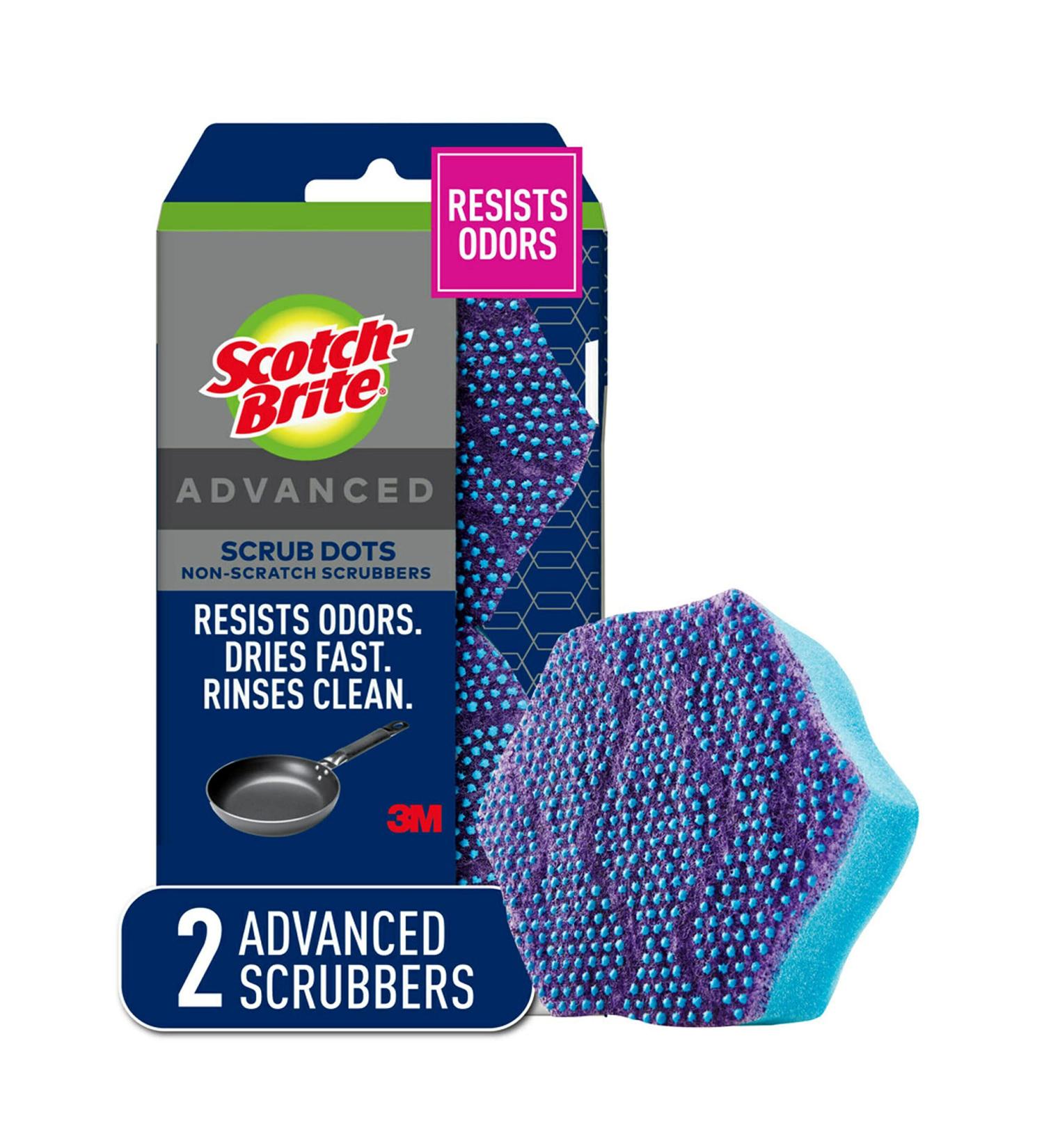 Scotch-Brite Scrub Dots Advanced Non-Scratch Scrubbers - 2 Pack - Buy Online on SooperMarket.com