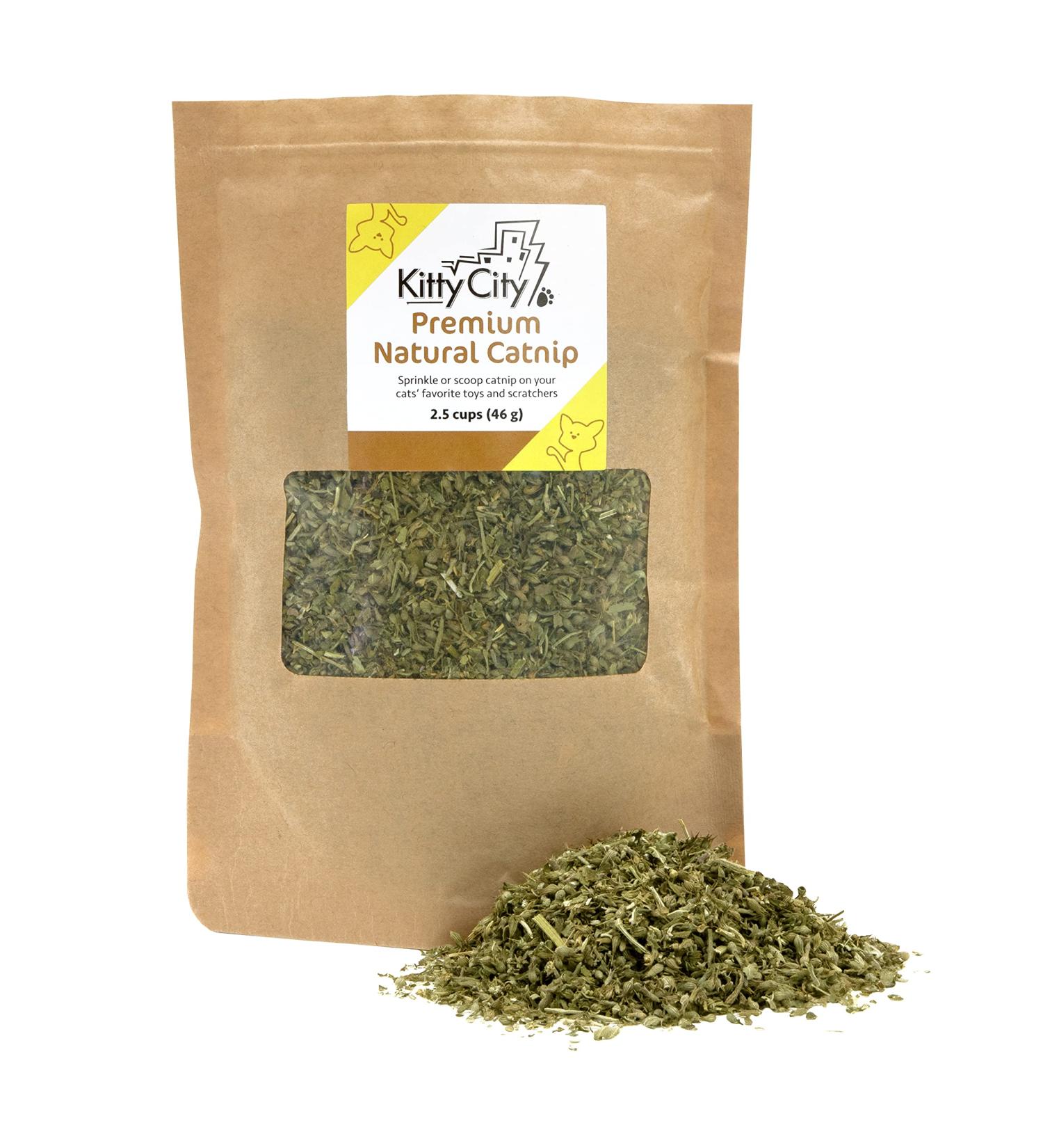 Kitty City Premium Natural Catnip - Catnip Bag for Cats | 100% Organic Catnip - Buy Online on SooperMarket.com