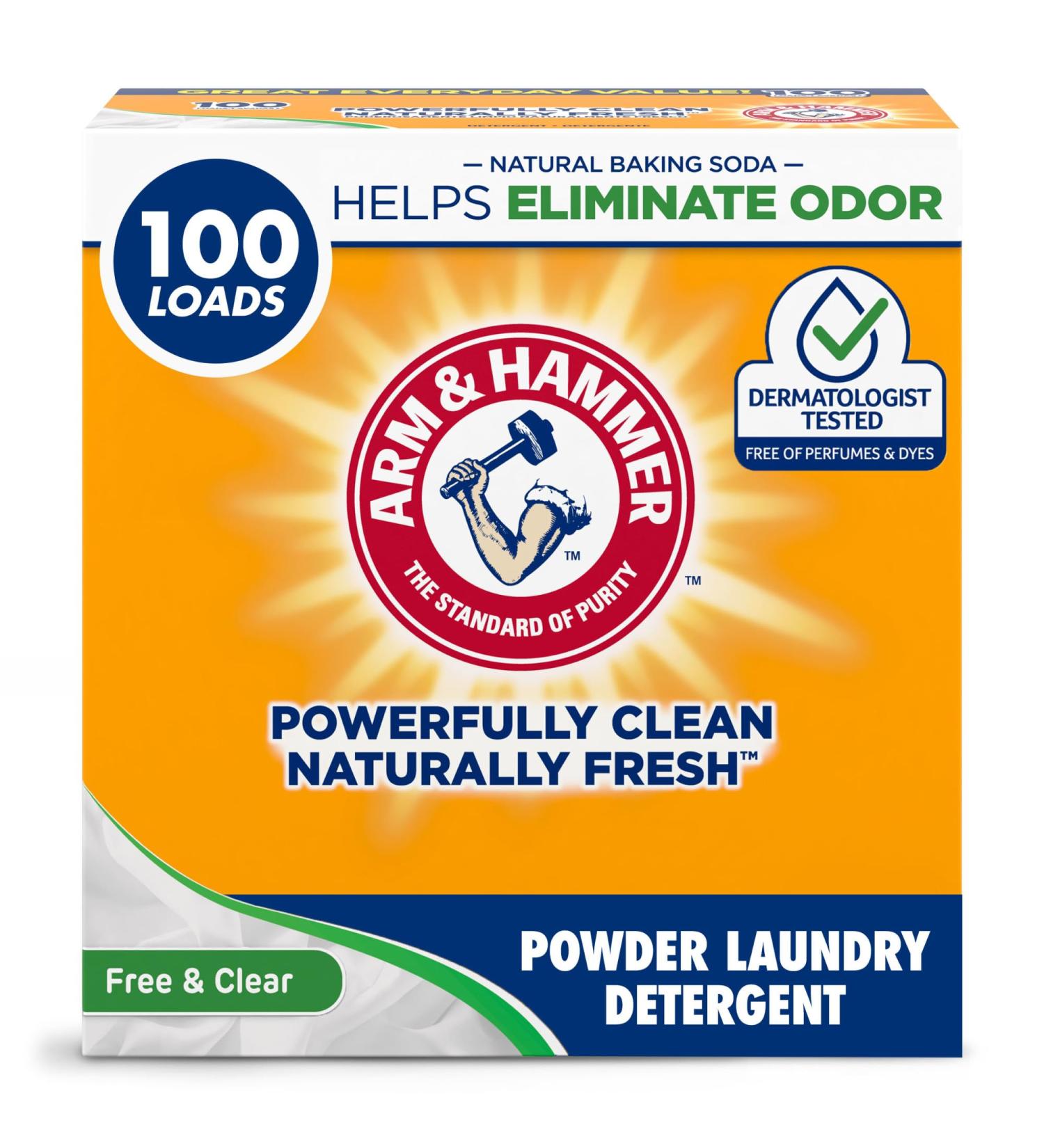 Shop Arm & Hammer Laundry Detergent - Perfume & Dye-Free 100 Loads 6.16 lb - International Shipping Available - Buy Online on SooperMarket.com