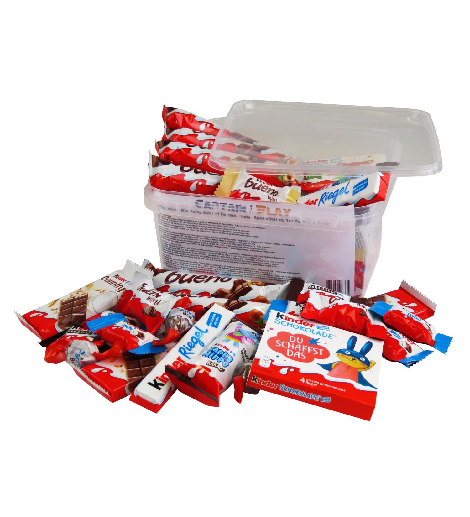 Buy Mix Party Box with Ferrero Kinder Specialties - 730g Sweets | International Shipping - Buy Online on SooperMarket.com