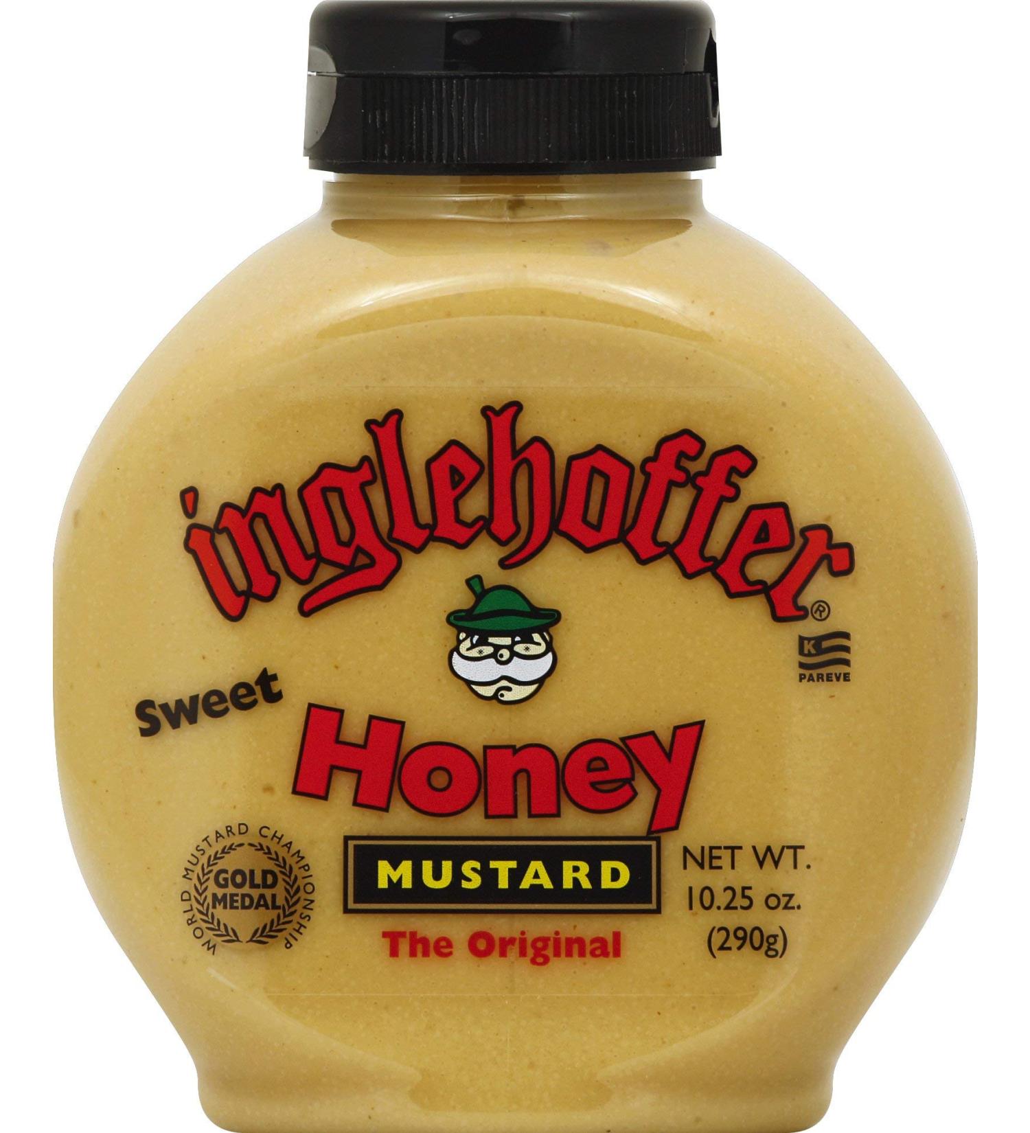 Inglehoffer Sweet Honey Mustard, 10.25 Ounce Squeeze Bottle