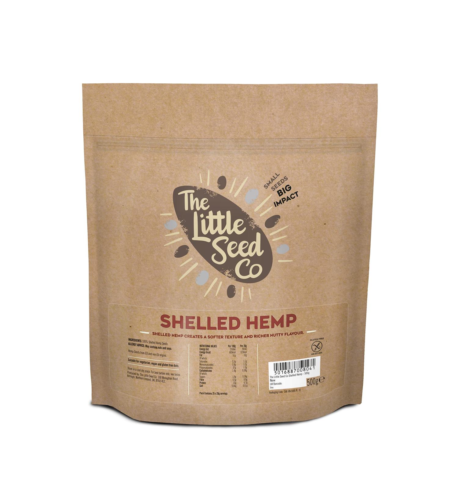 The Little Seed Co Shelled Hemp 500g - Buy Online on SooperMarket.com