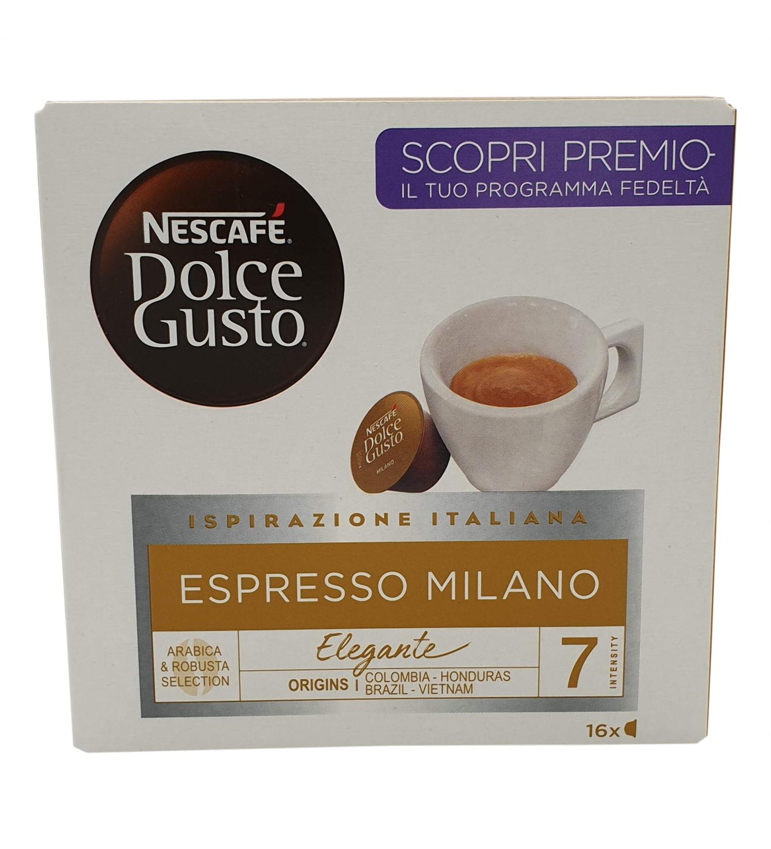 Dolce Gusto | Nescafe Coffee Pods | Nescaf Dolce Gusto Espresso Milano (Capsules) | Nescafe Espresso | 3.95 Ounce Total Weight - Buy Online on SooperMarket.com
