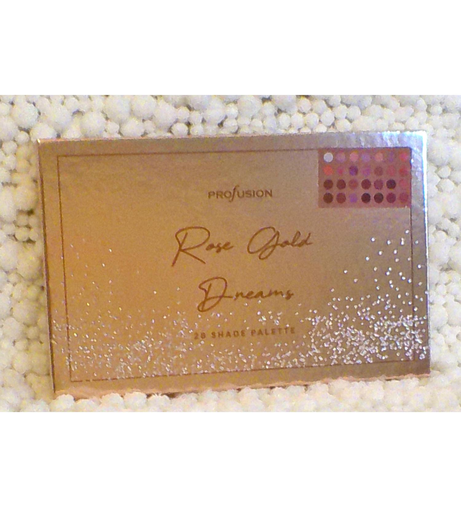 Profusion Rose Gold Dreams Eyeshadow Palette - 28 Shades | International Shipping Available - Buy Online on SooperMarket.com