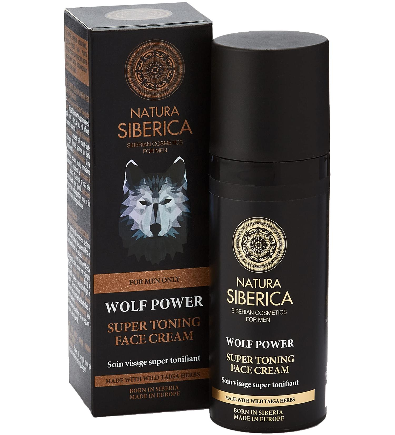 Natura Siberica Men's Wolf Power Super Toning Face Cream 50ml - Revitalize & Energize Your Skin | International Shipping Available - Buy Online on SooperMarket.com