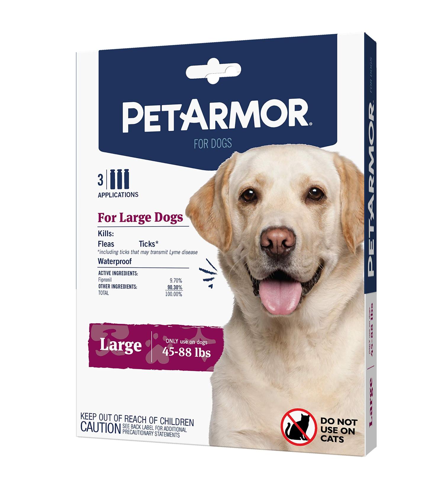 PetArmor Large Dog Flea and Tick Treatment - 3 Month Supply | For Dogs 45-88 Pounds - Buy Online on SooperMarket.com