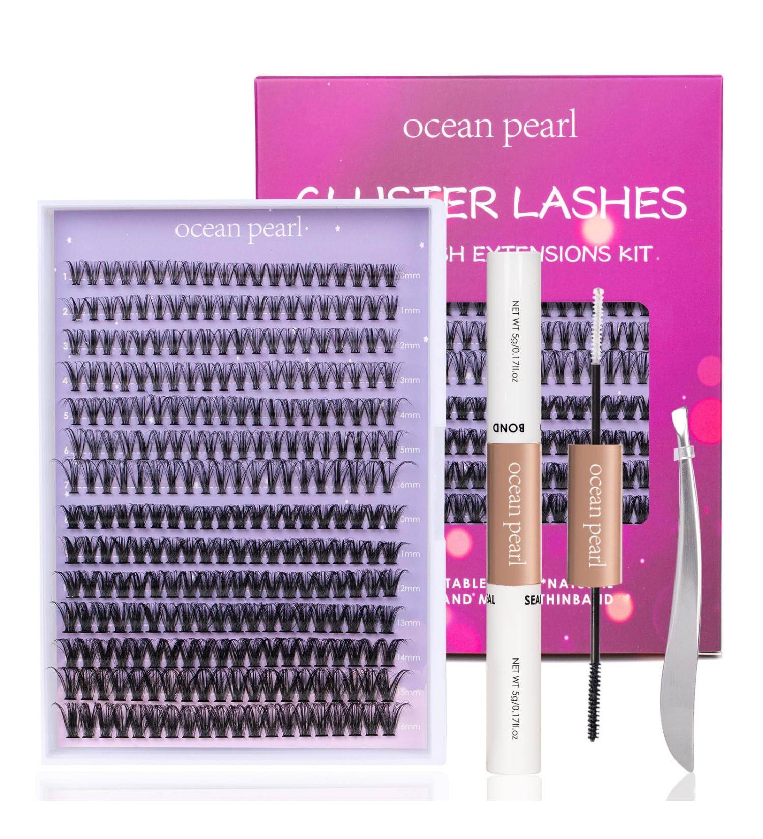DIY Lash Extension Kit 280pcs - 20D+50D 10-16mm Mix C/CC/D Curl Cluster Lashes with Bond and Seal Tweezers - Soft Light Eyelash Extension Kit for Home Use - Buy Online on SooperMarket.com
