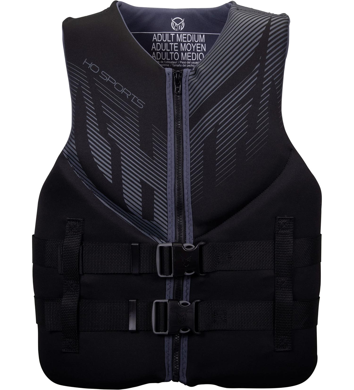 HO Pursuit CGA Mens Wakeboard Vest Black/Grey Sz XL