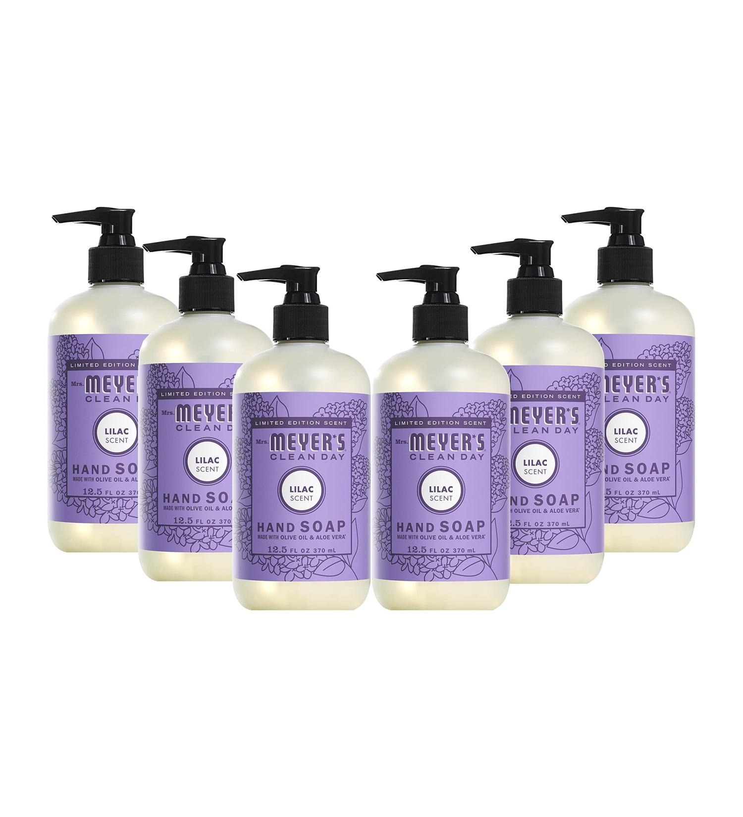 MRS. MEYER'S CLEAN DAY Lilac Hand Soap 12.5 OZ - Citrus Scented, Pack of 6 - Buy Online on SooperMarket.com