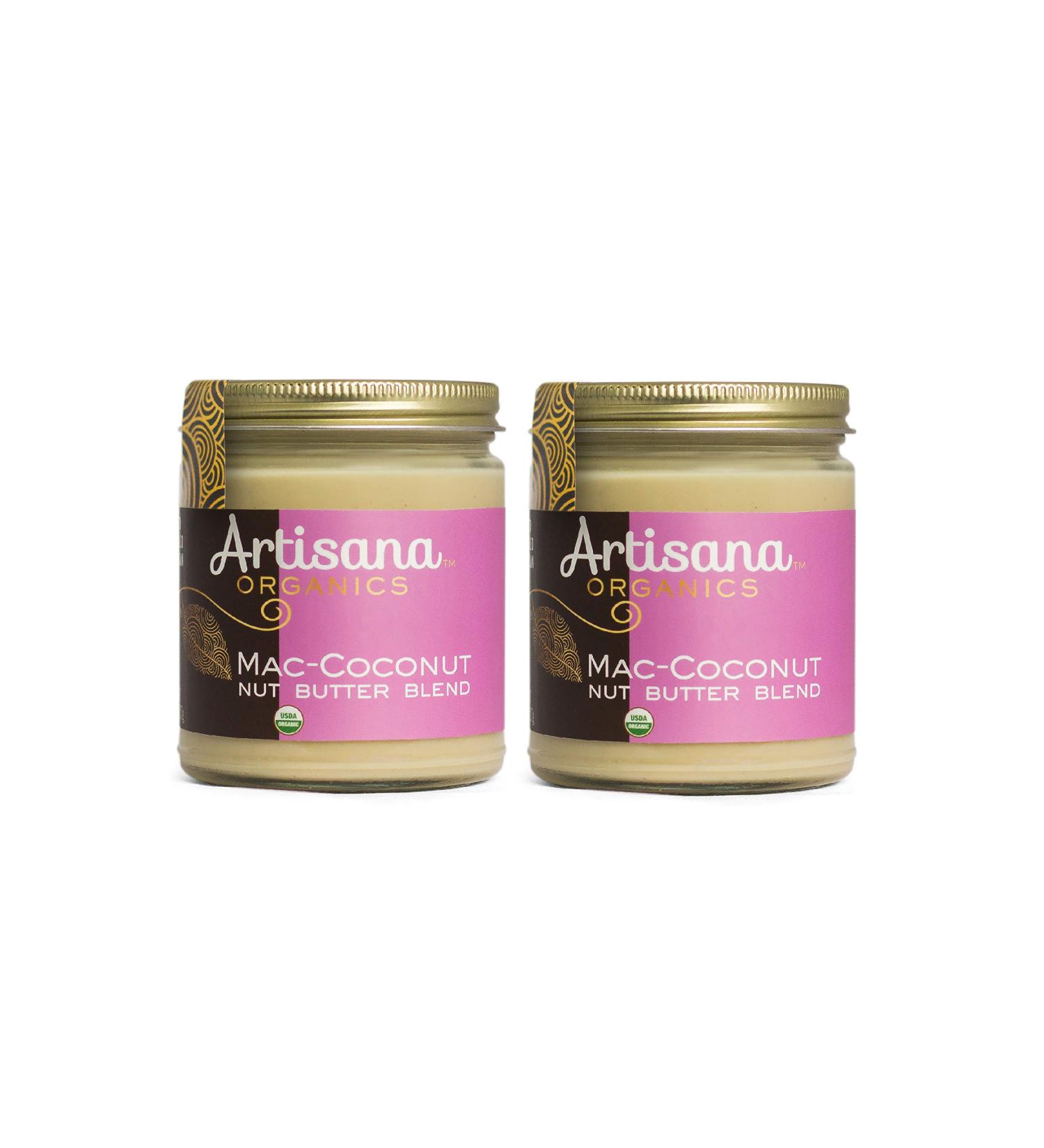 Artisana Organics Macadamia-Coconut Nut Butter Blend (2-Pack) - Keto Paleo Vegan Organic | No Sugar Added - 8oz Jars - Buy Online on SooperMarket.com