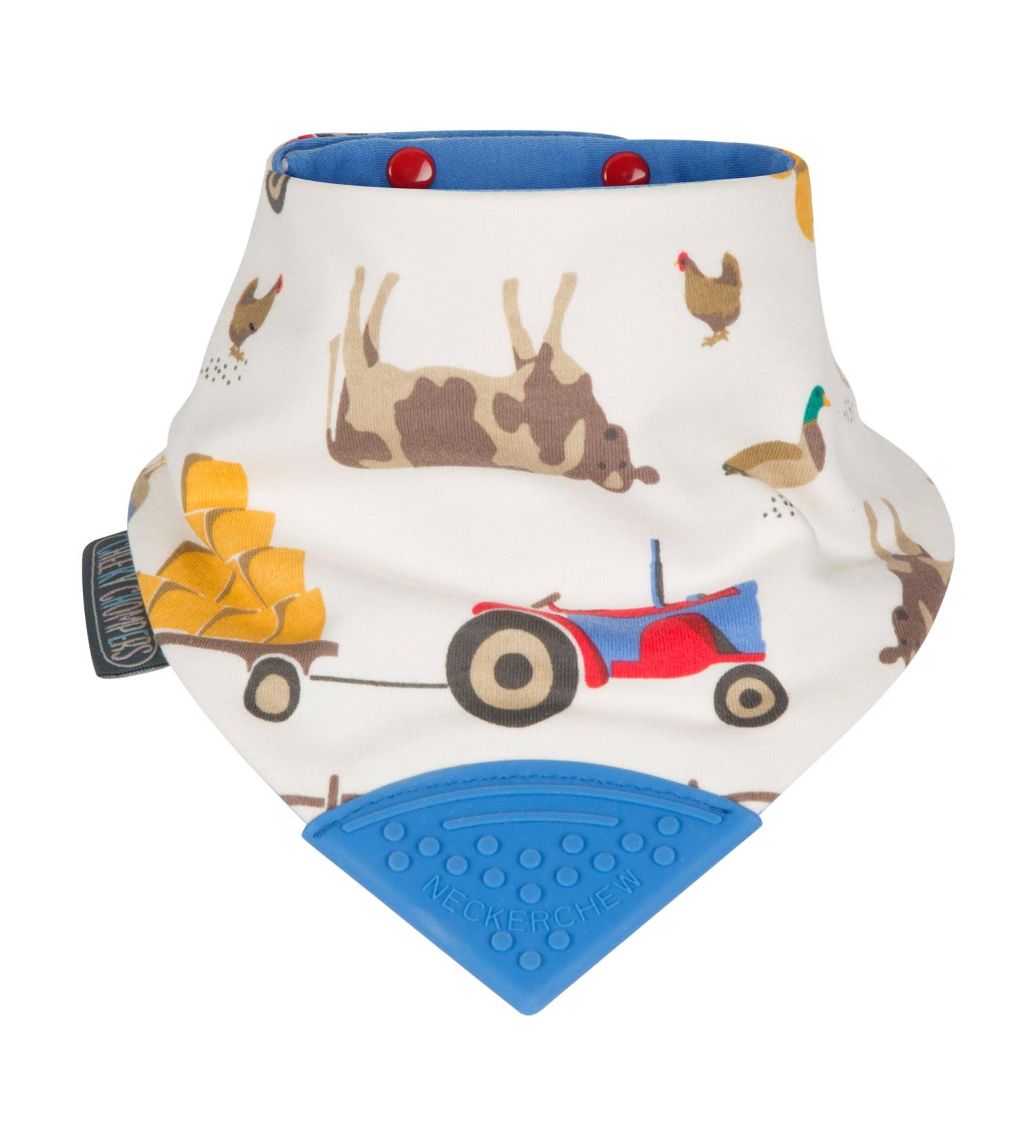 Neckerchew by Farmer Joules: Stylish and Practical Baby Bib with Teether - Buy Online on SooperMarket.com