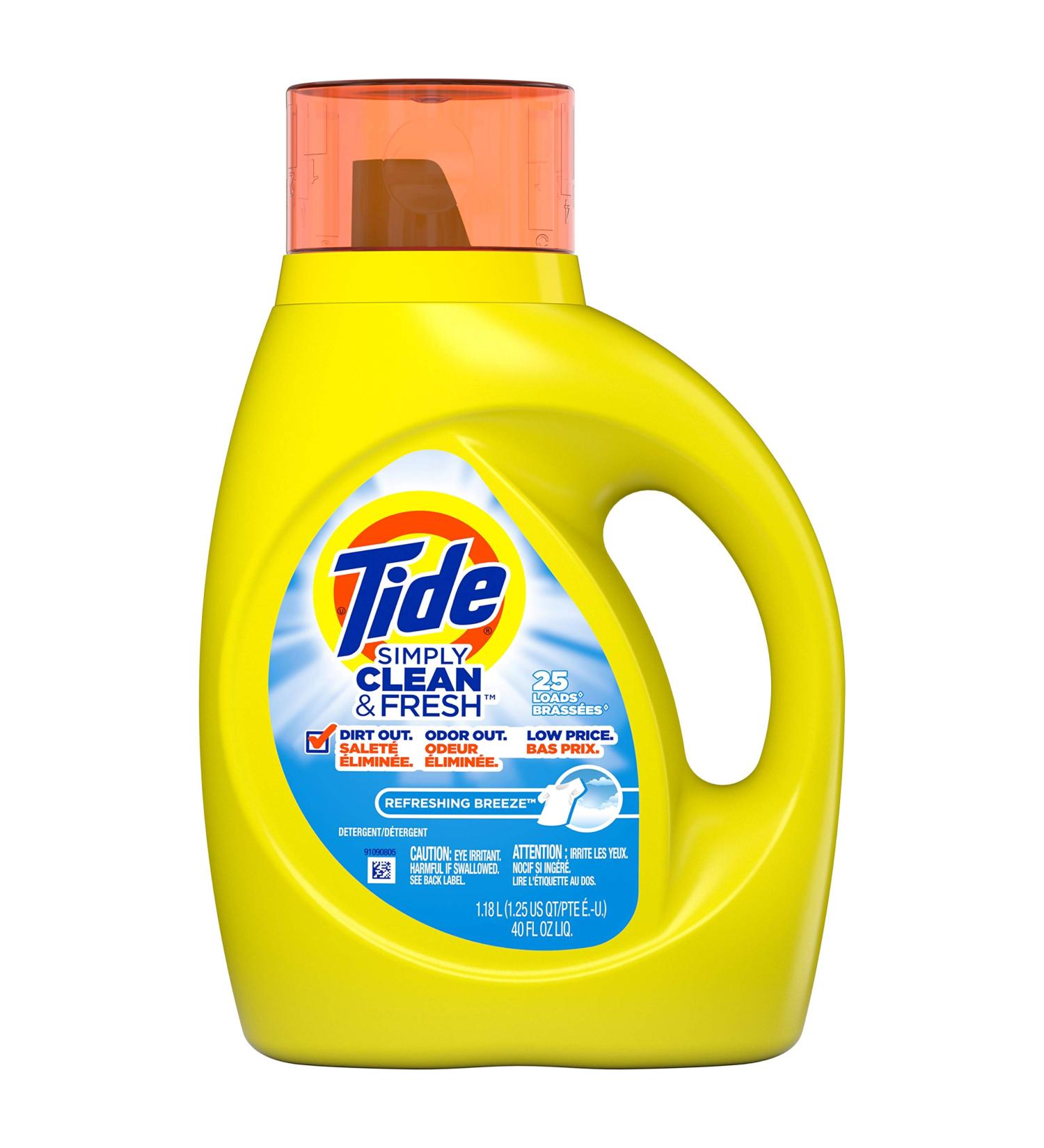 Shop Tide Simply Clean & Fresh Liquid Laundry Detergent - Refreshing Breeze 40oz | International Shipping Available - Buy Online on SooperMarket.com