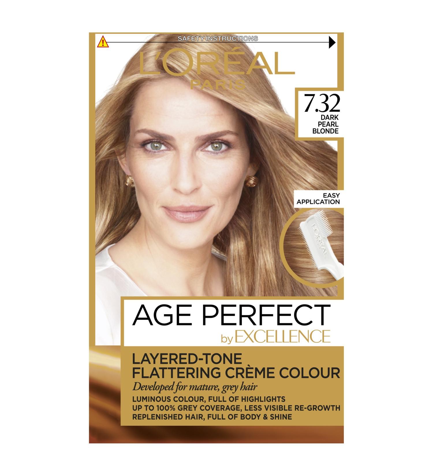 L'Oreal Age Perfect 7.32 Dark Rose Blonde Hair Dye - Dark Pearl Blonde, 1 Count - Buy Online on SooperMarket.com