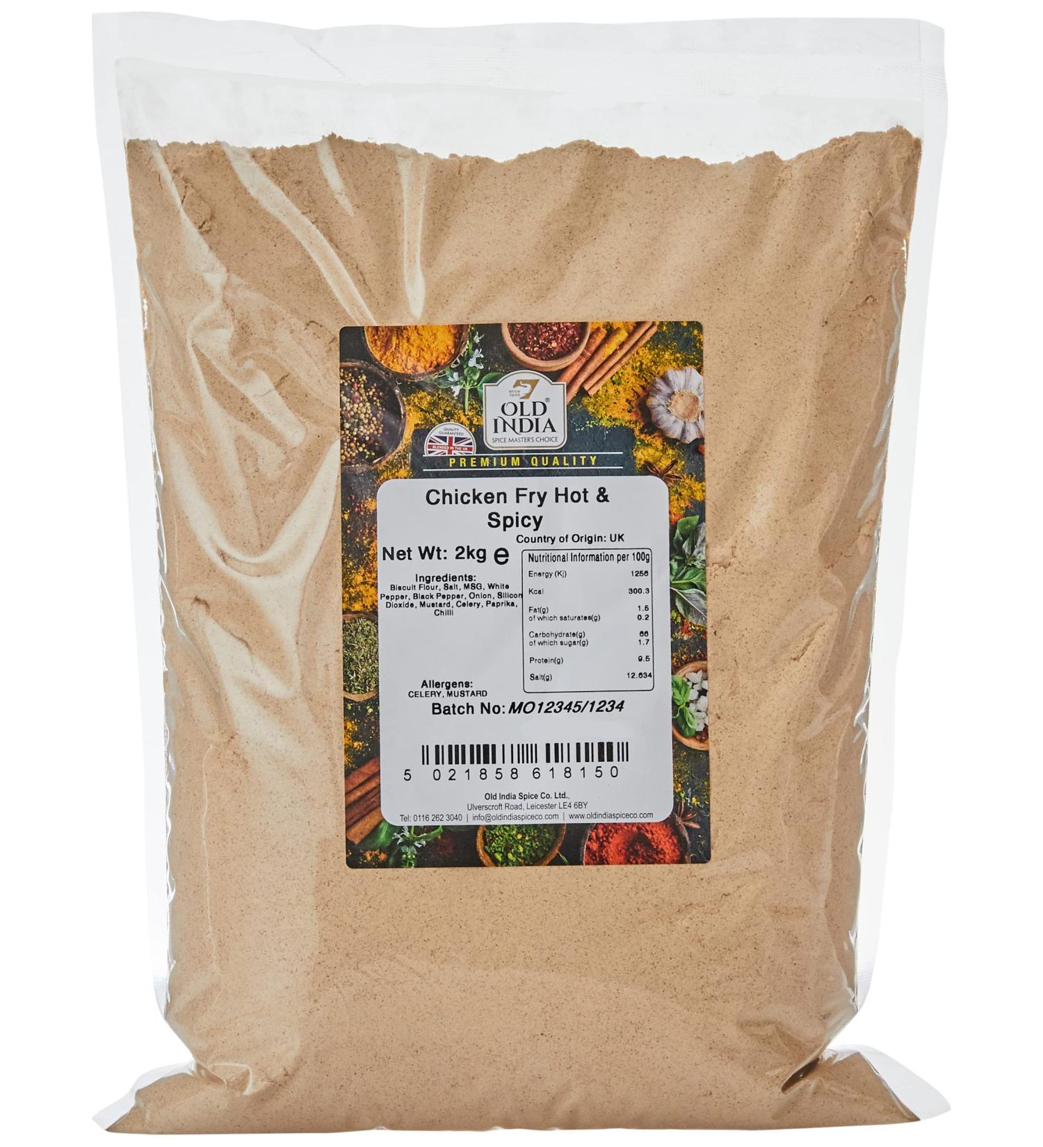 Old India Chicken Fry Hot & Spicy 2kg - Buy Online on SooperMarket.com
