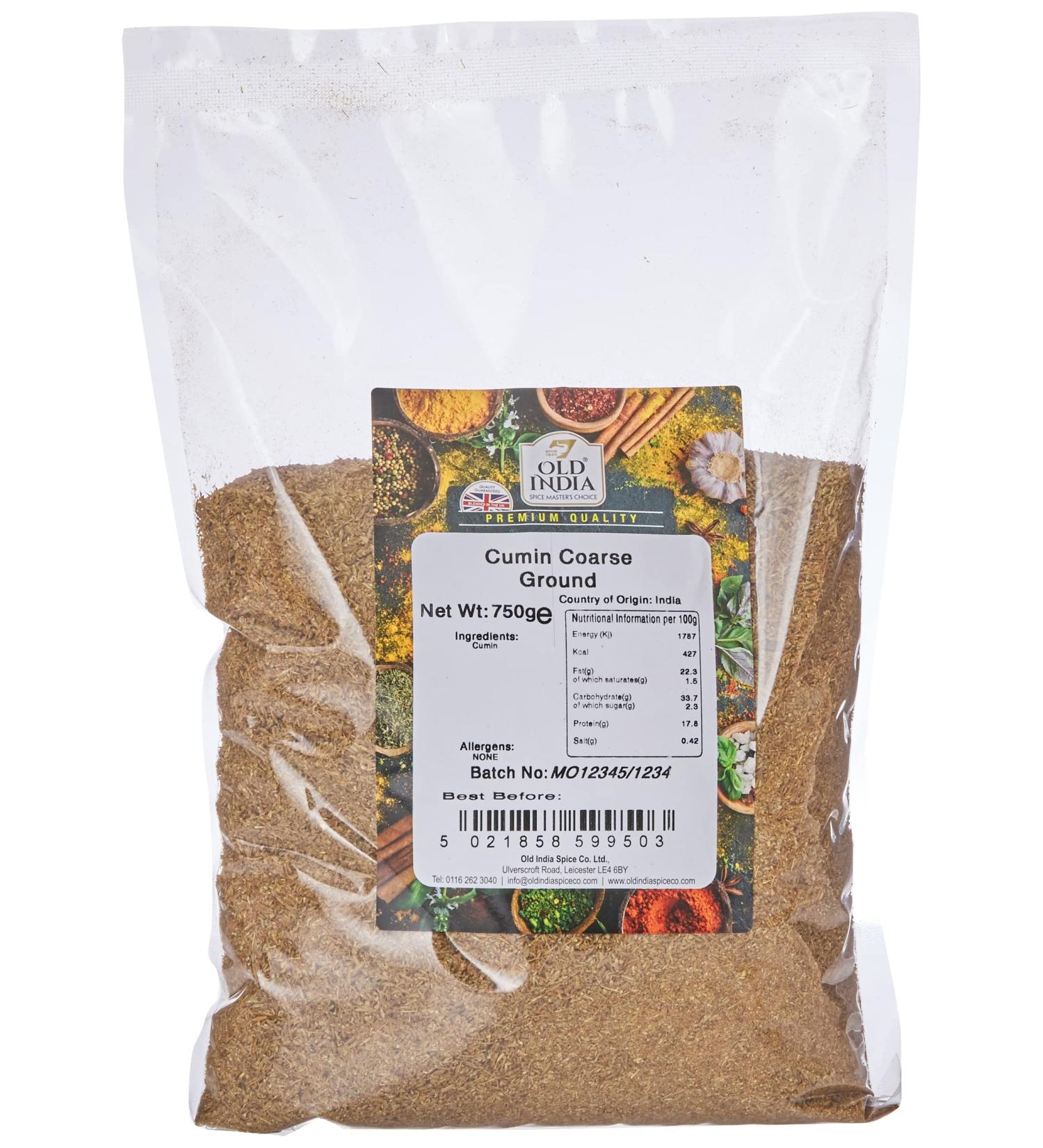 Old India Cumin Coarse Ground 750g - Premium Quality Spice for Authentic Flavors - Buy Online on SooperMarket.com