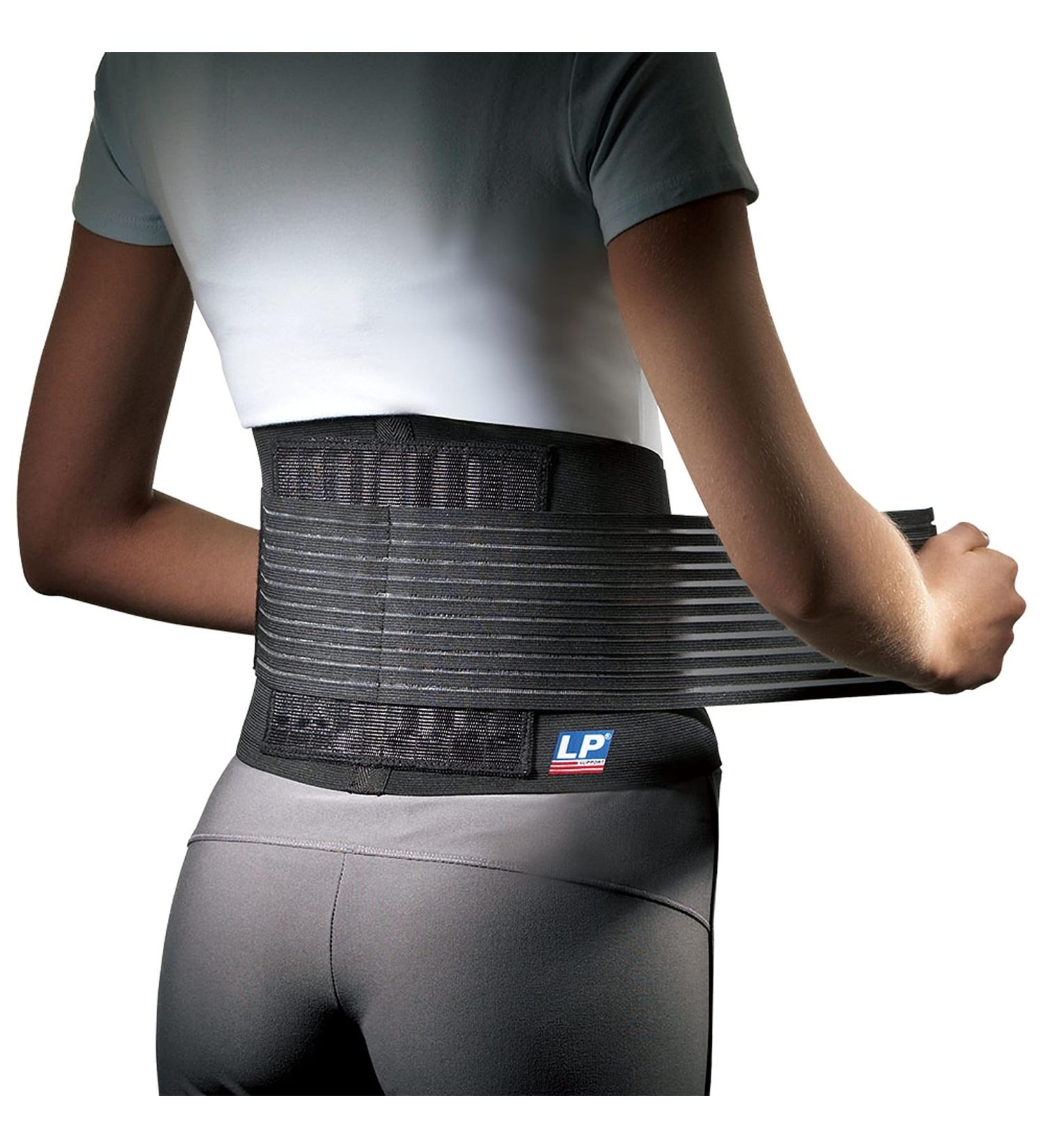 LP Support 919 Back Brace with Stabilizing Rods - Unisex S/M - Black Back Protection for Pain Relief - Buy Online on SooperMarket.com