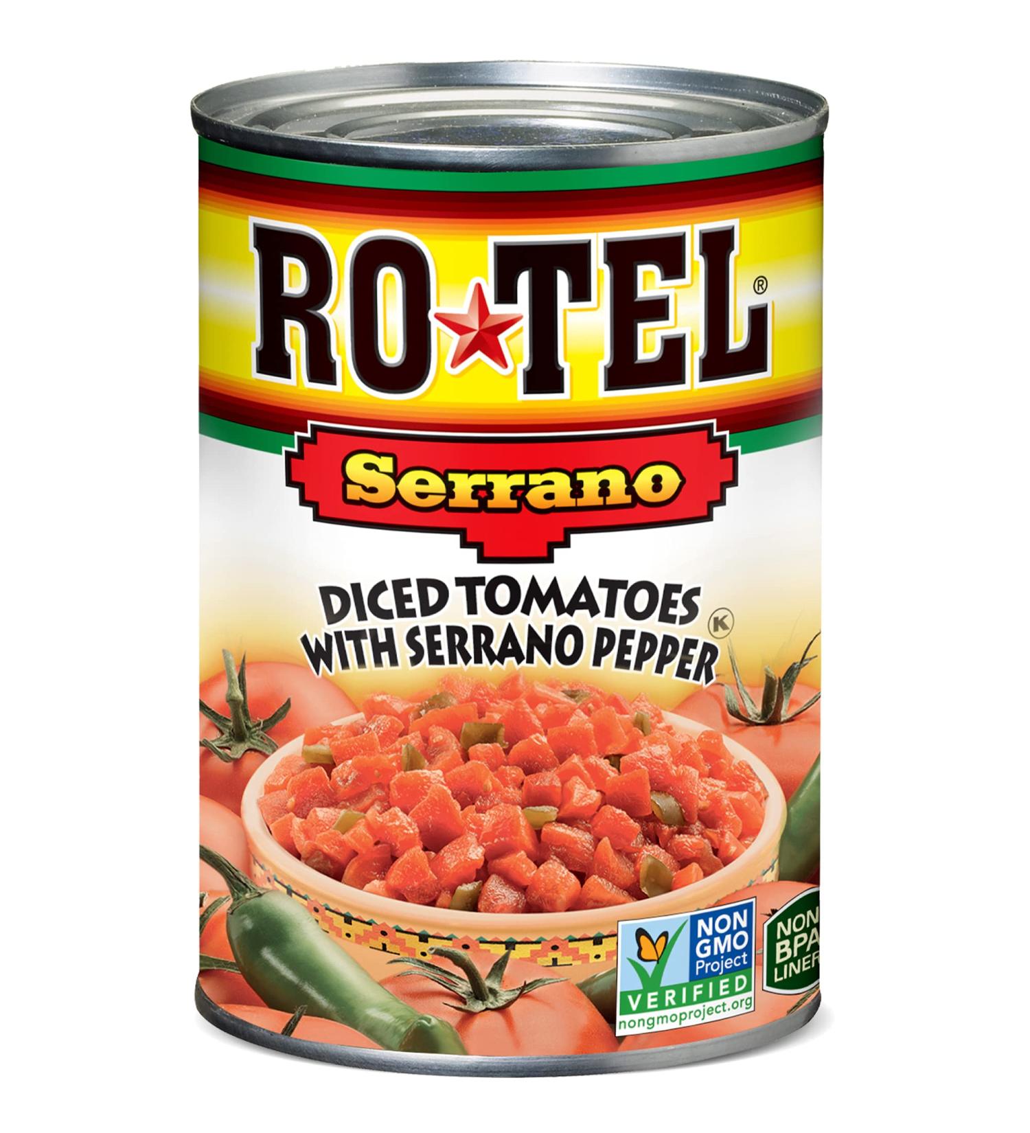 RO-TEL Diced Tomatoes with Serrano - Keto Friendly | Buy Now - Buy Online on SooperMarket.com