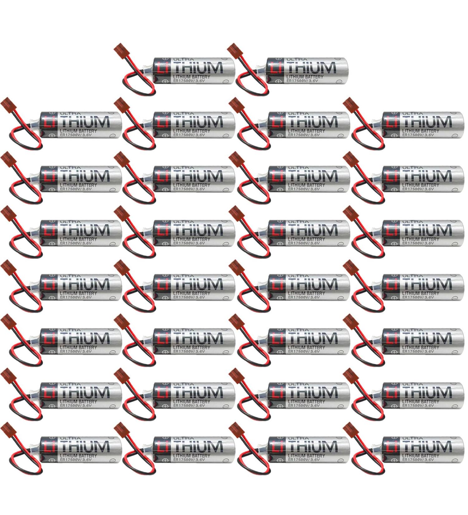 WELLVEUS 30 Pack ER6VCT 3.6V 2000mAh Batteries for Robot OTC ER6BWK67PT - Small JAE Plug International Shipping Available - Buy Online on SooperMarket.com