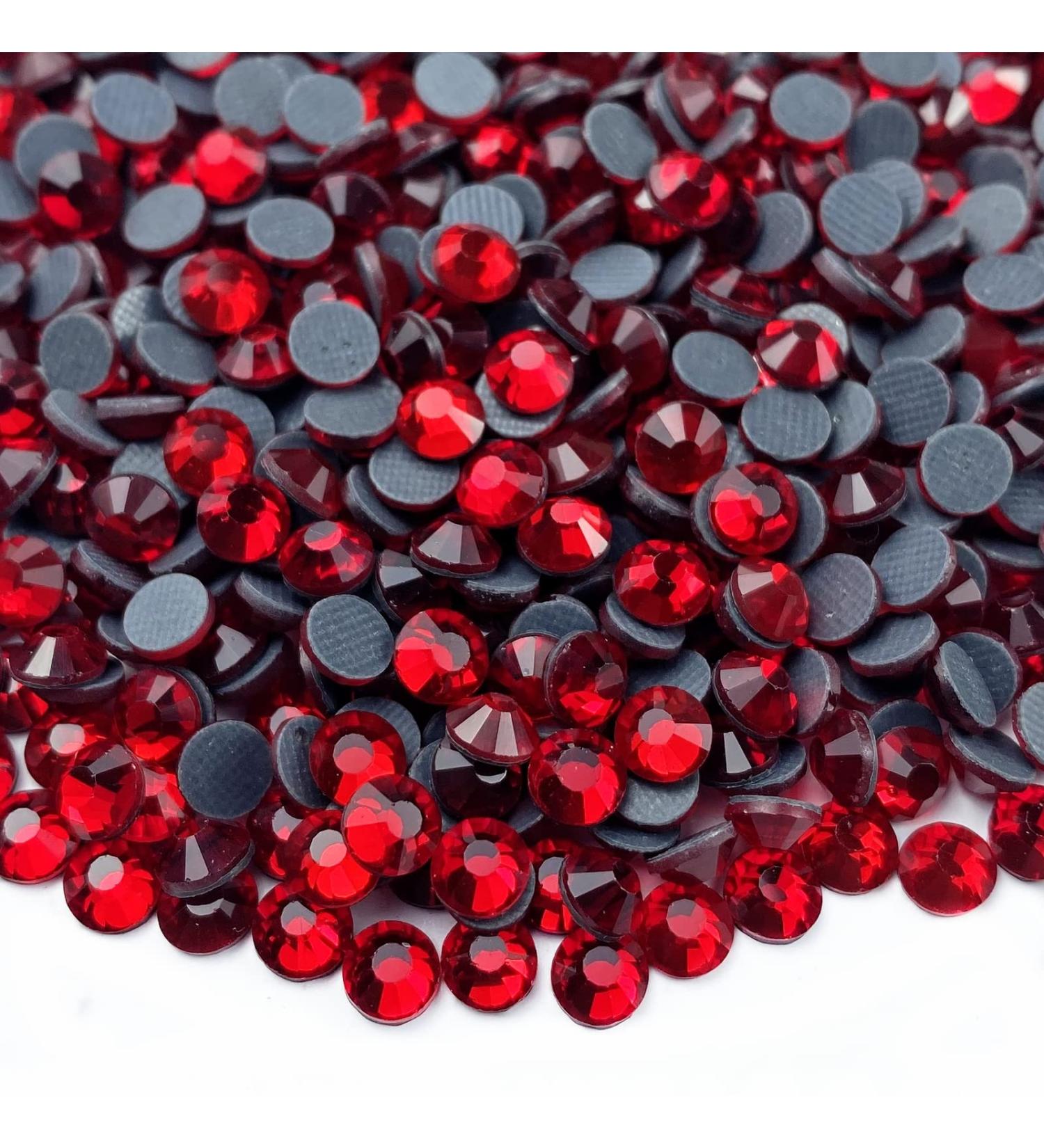 Red Hotfix Rhinestones 5000pcs SS10 2.8mm Round Crystal Glass for Crafts and Decoration - Buy Online on SooperMarket.com