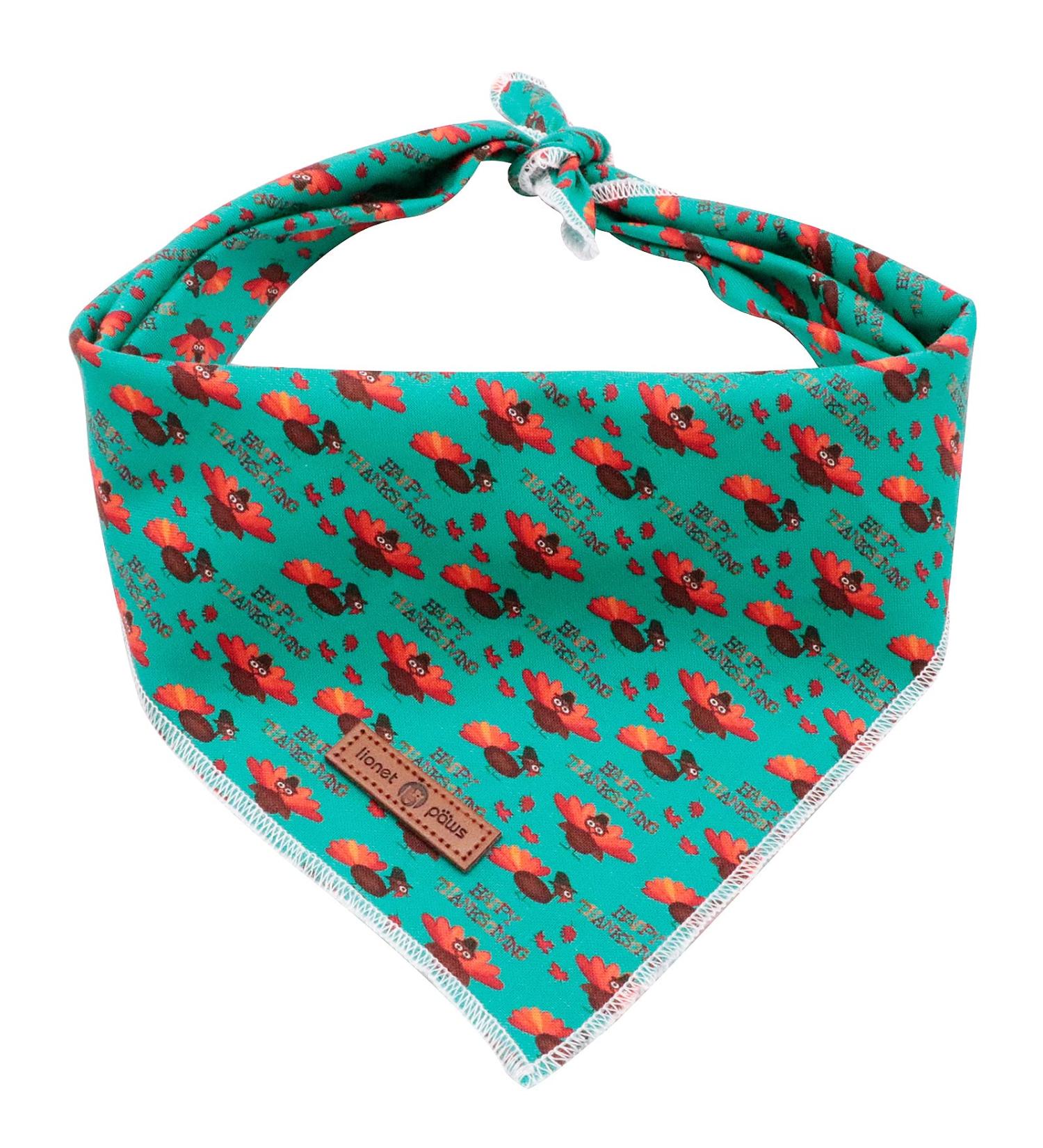 Lionet Paws Thanksgiving Bandana for Dogs - Triangular Headscarf & Towel for Small Medium & Large Dogs - 1 Pack Turkey Design - Buy Online on SooperMarket.com