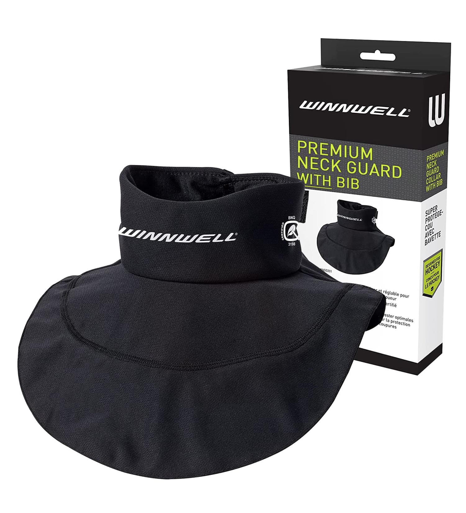 Winnwell Neck Guard Premium Collar SR XL - Ultimate Protection for Hockey Players | International Shipping Available - Buy Online on SooperMarket.com