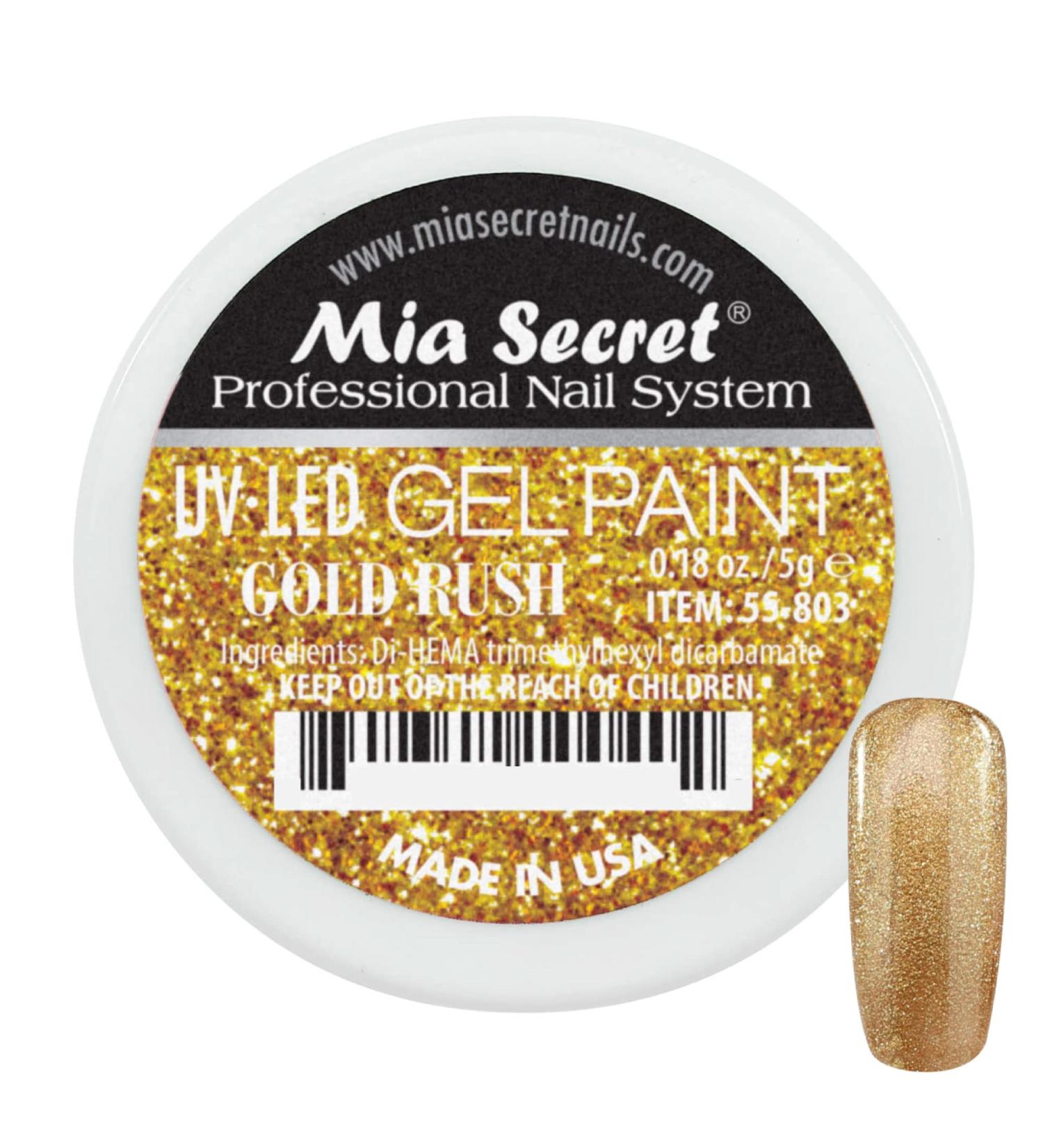 Mia Secret UV/LED Gel Paint 5g - Gold Rush | Professional Nail System - Buy Online on SooperMarket.com