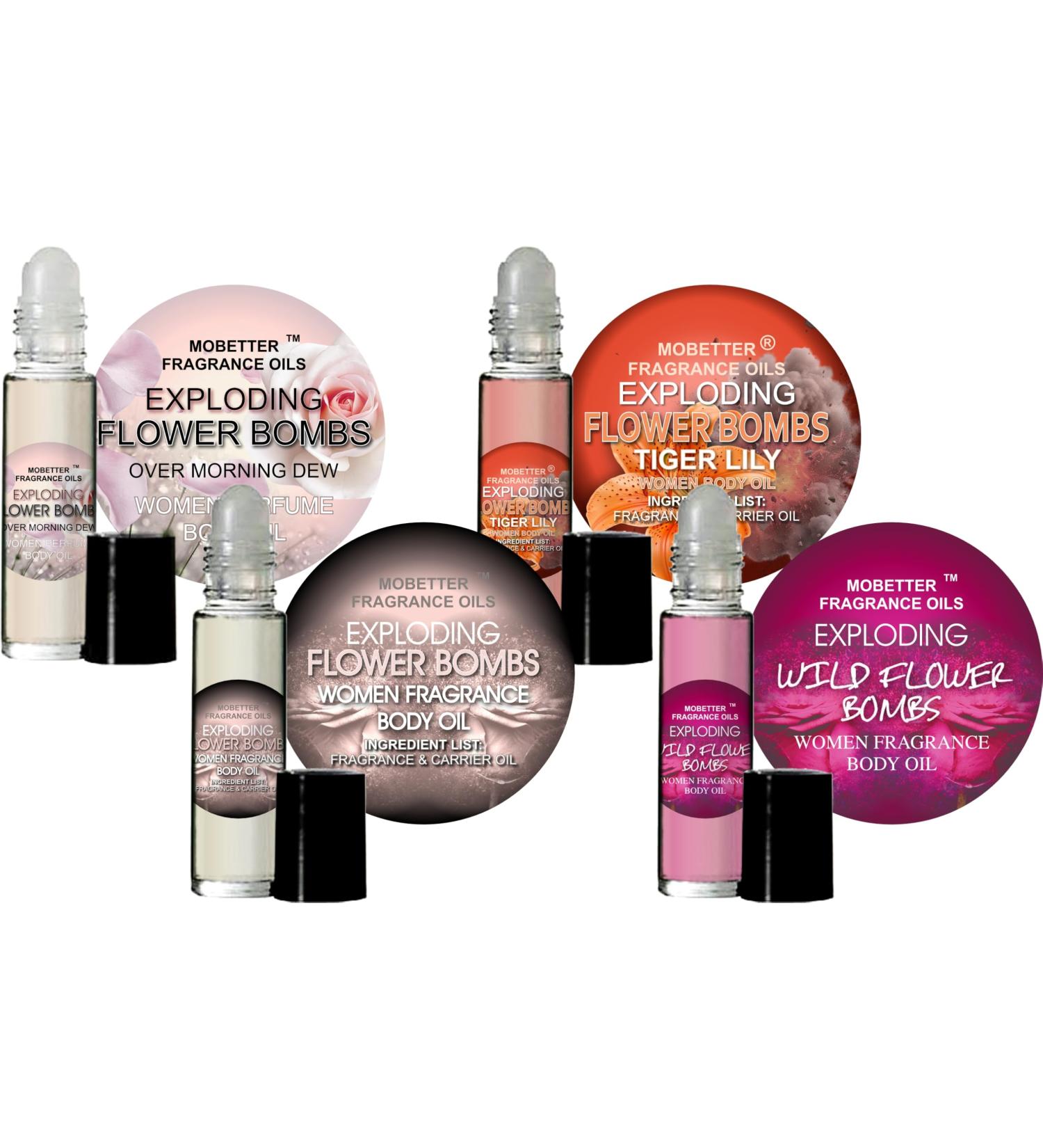 MOBETTER FRAGRANCE OILS Exploding Flower Bombs Set Women Perfume Body Oil - Buy Online on SooperMarket.com