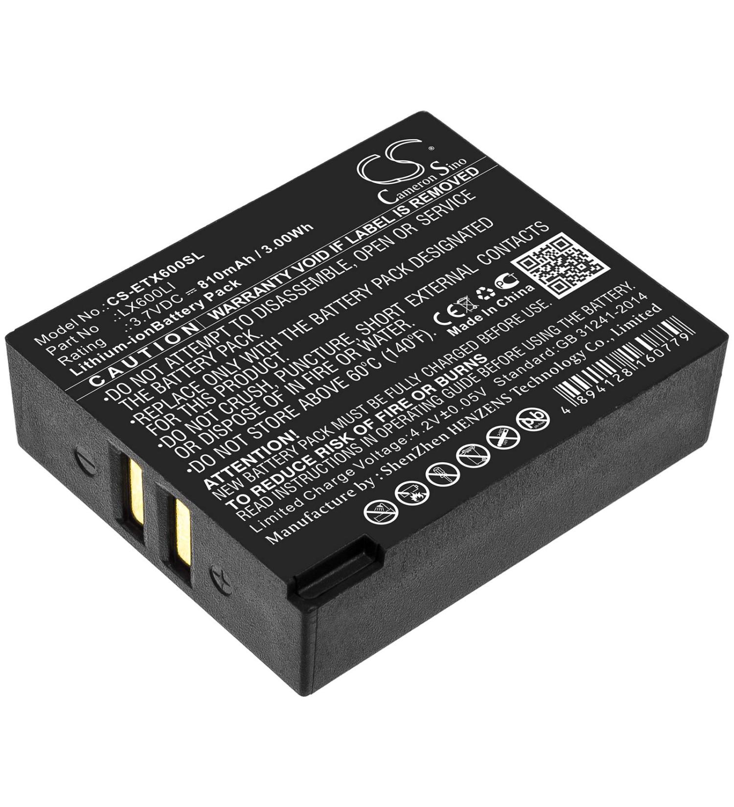 Replacement Battery for Eartec HUB Ultralite LX600LI 810mAh - International Shipping Available - Buy Online on SooperMarket.com