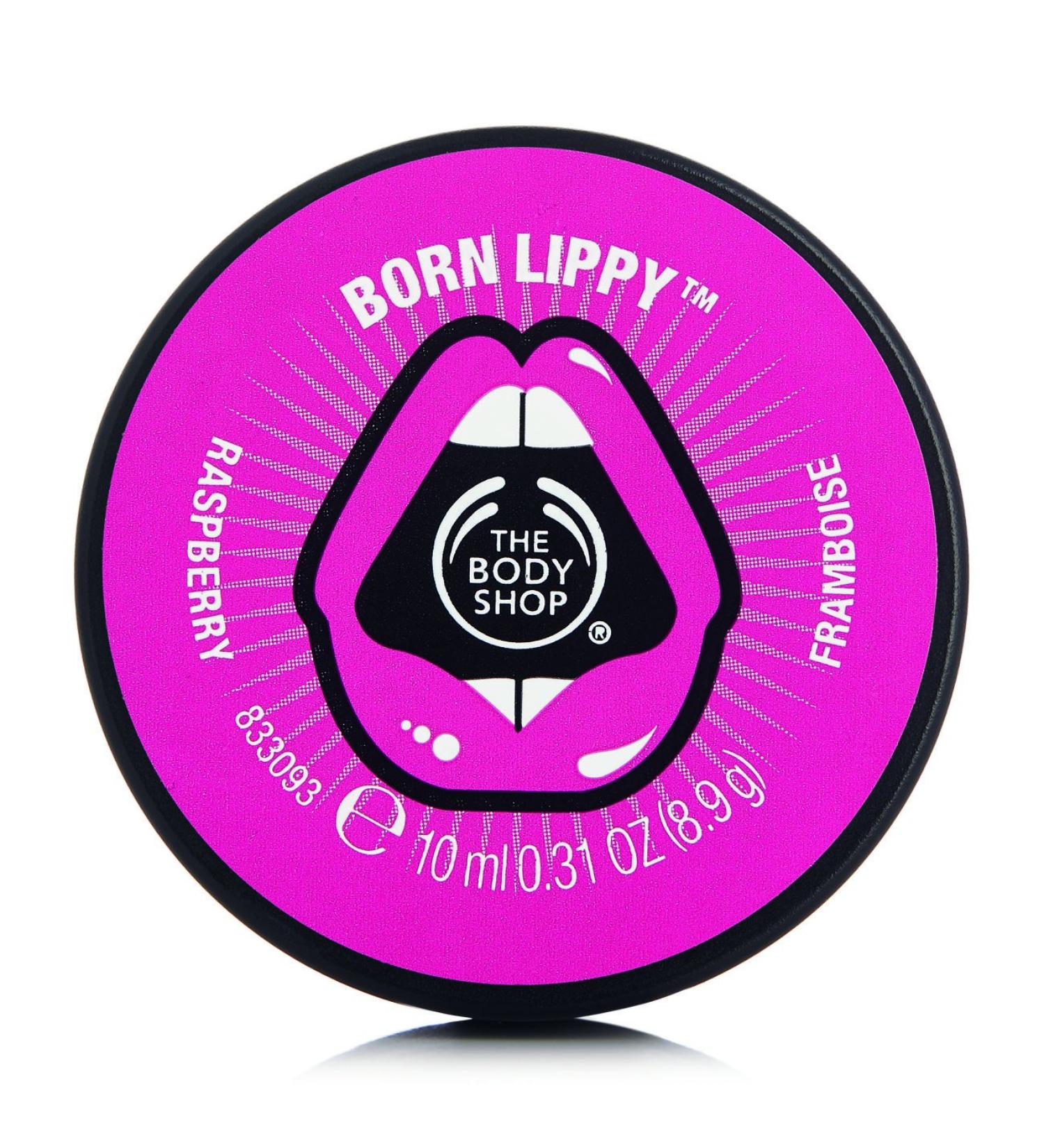 The Body Shop Born Lippy Lip Balm Raspberry 10ml