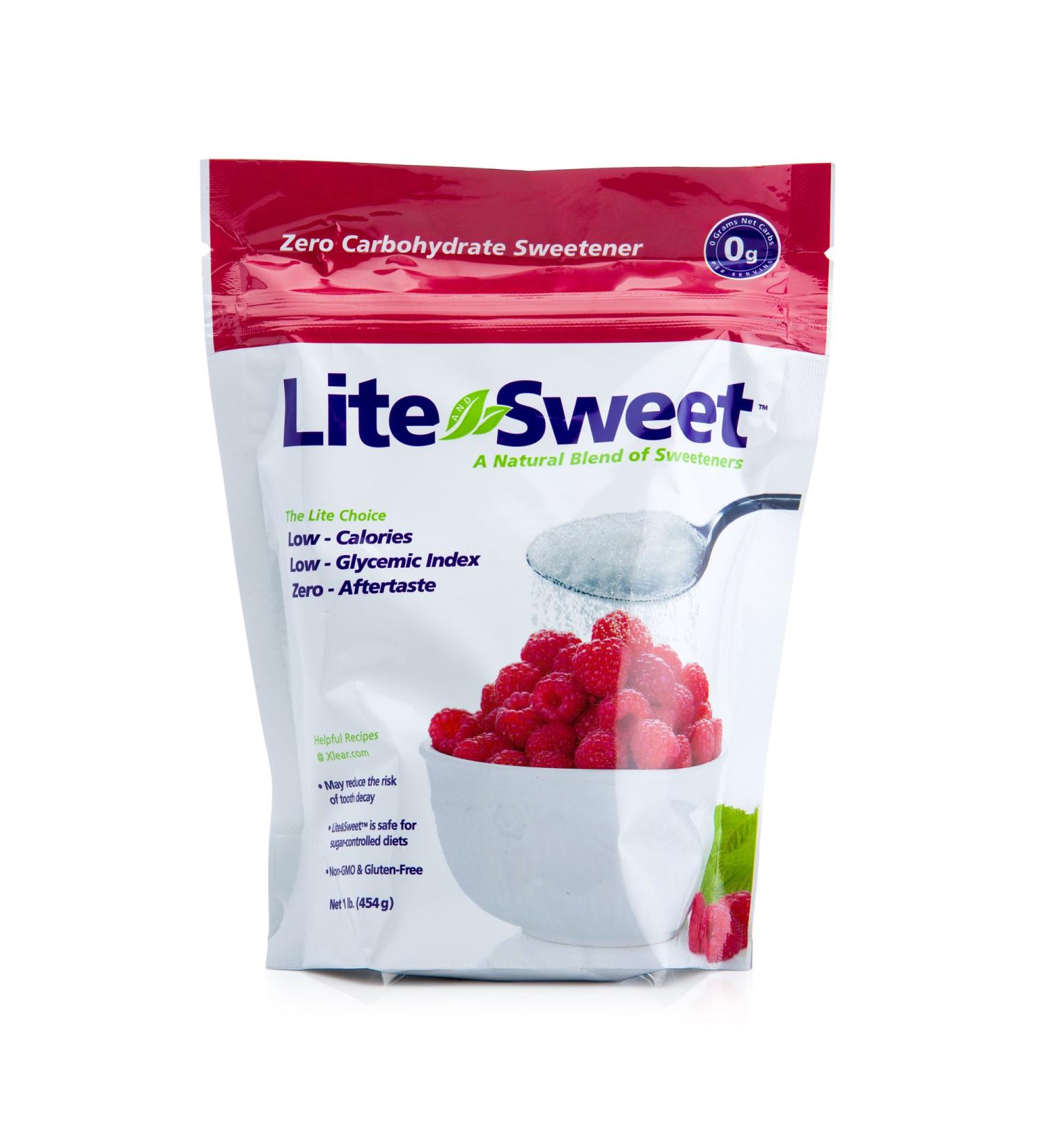 Lite and Sweet Natural Erythritol and Xylitol Sweetener Blend, 1 Pound