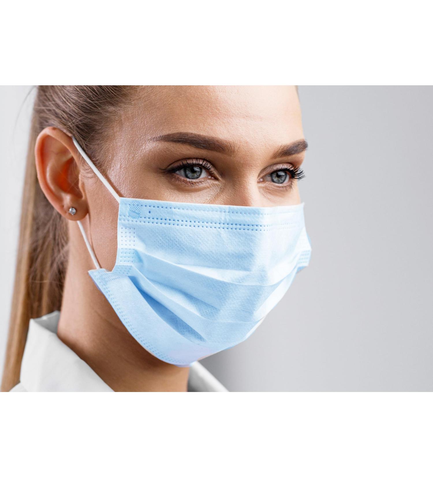 CarePrime Type IIR Medical Face Mask | Surgical Face Mask | 50 pcs | BFE 98% | EN14683:2019 | CE Certified | Ships Internationally - Buy Online on SooperMarket.com